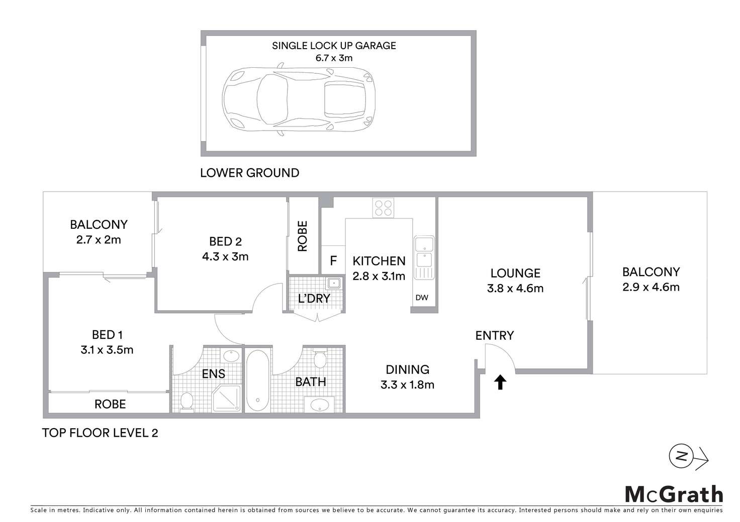 Floorplan of Homely unit listing, 27/39 Lydbrook Street, Westmead NSW 2145