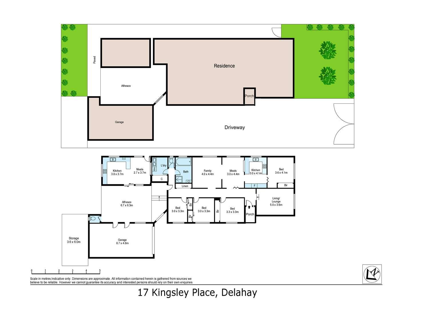 Floorplan of Homely house listing, 17 Kingsley Place, Delahey VIC 3037