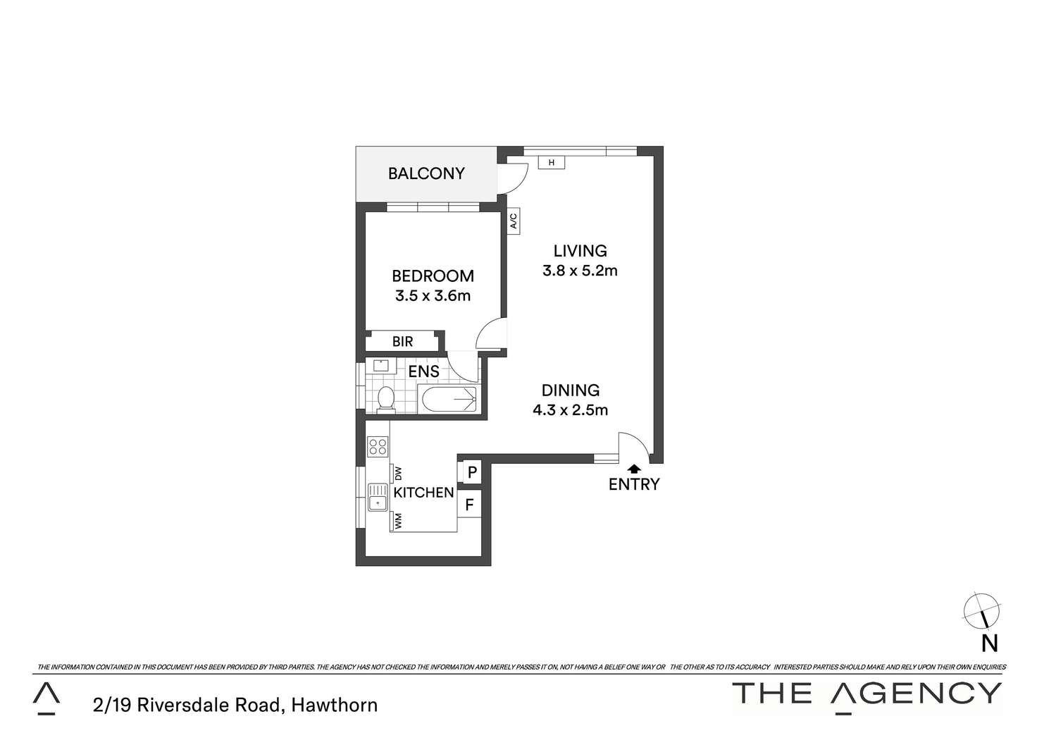 Floorplan of Homely apartment listing, 2/19 Riversdale Road, Hawthorn VIC 3122