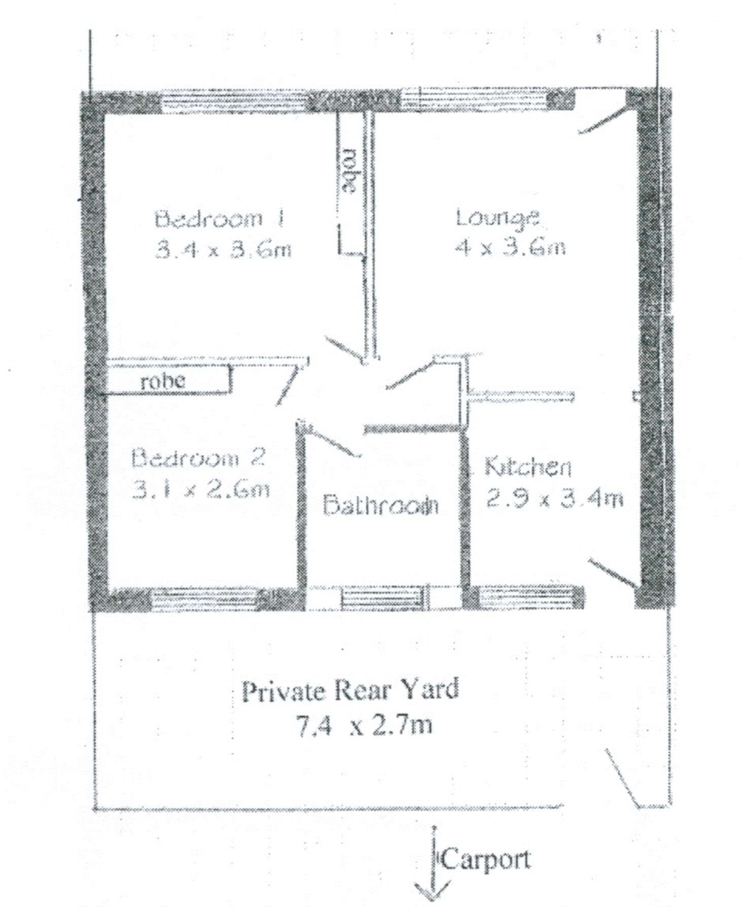 Floorplan of Homely unit listing, 3/53 Richardson Avenue, Glenelg North SA 5045