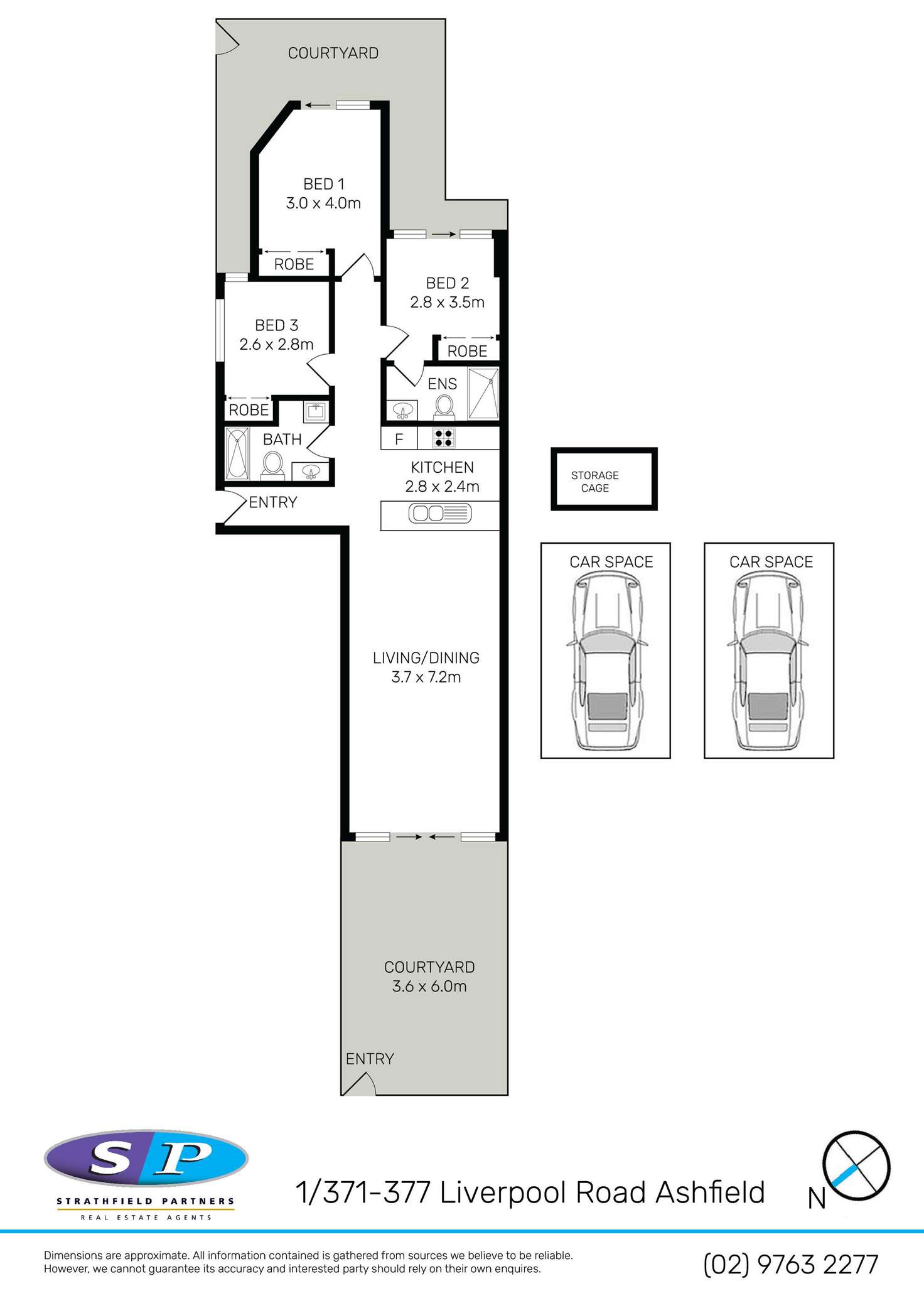 Floorplan of Homely apartment listing, 1/371-377 Liverpool Road, Ashfield NSW 2131