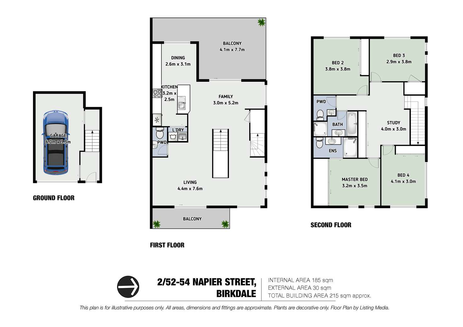 Floorplan of Homely house listing, 2/52 Napier Street, Birkdale QLD 4159