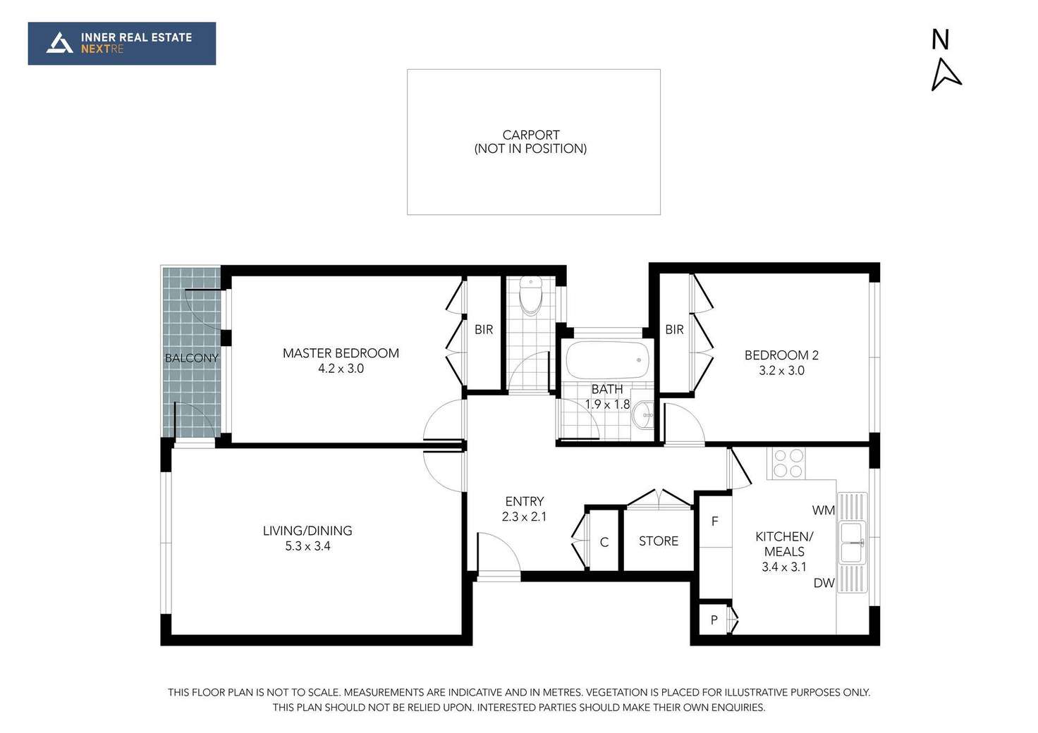 Floorplan of Homely apartment listing, 22/9 Meadow Street, St Kilda East VIC 3183