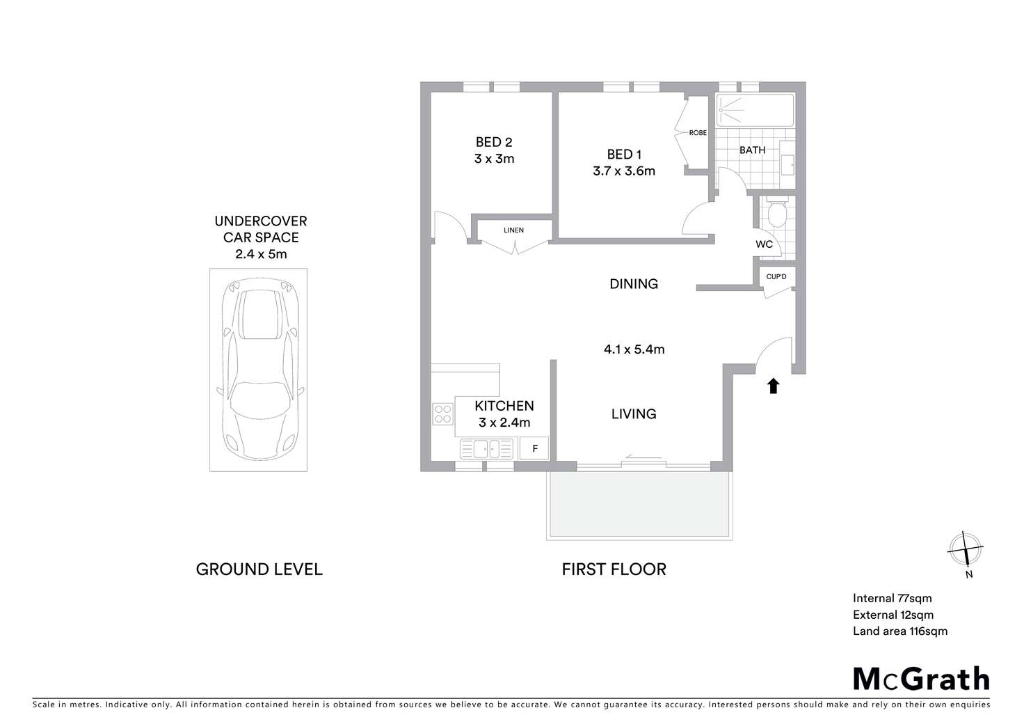 Floorplan of Homely apartment listing, 3/17 San Francisco Avenue, Coffs Harbour NSW 2450