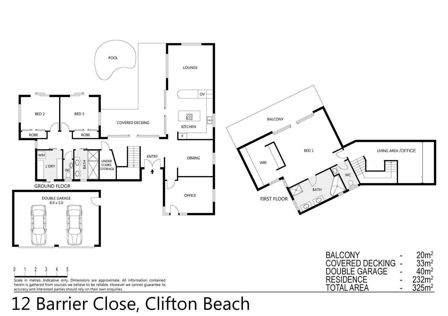 Floorplan of Homely house listing, 12 Barrier Close, Clifton Beach QLD 4879