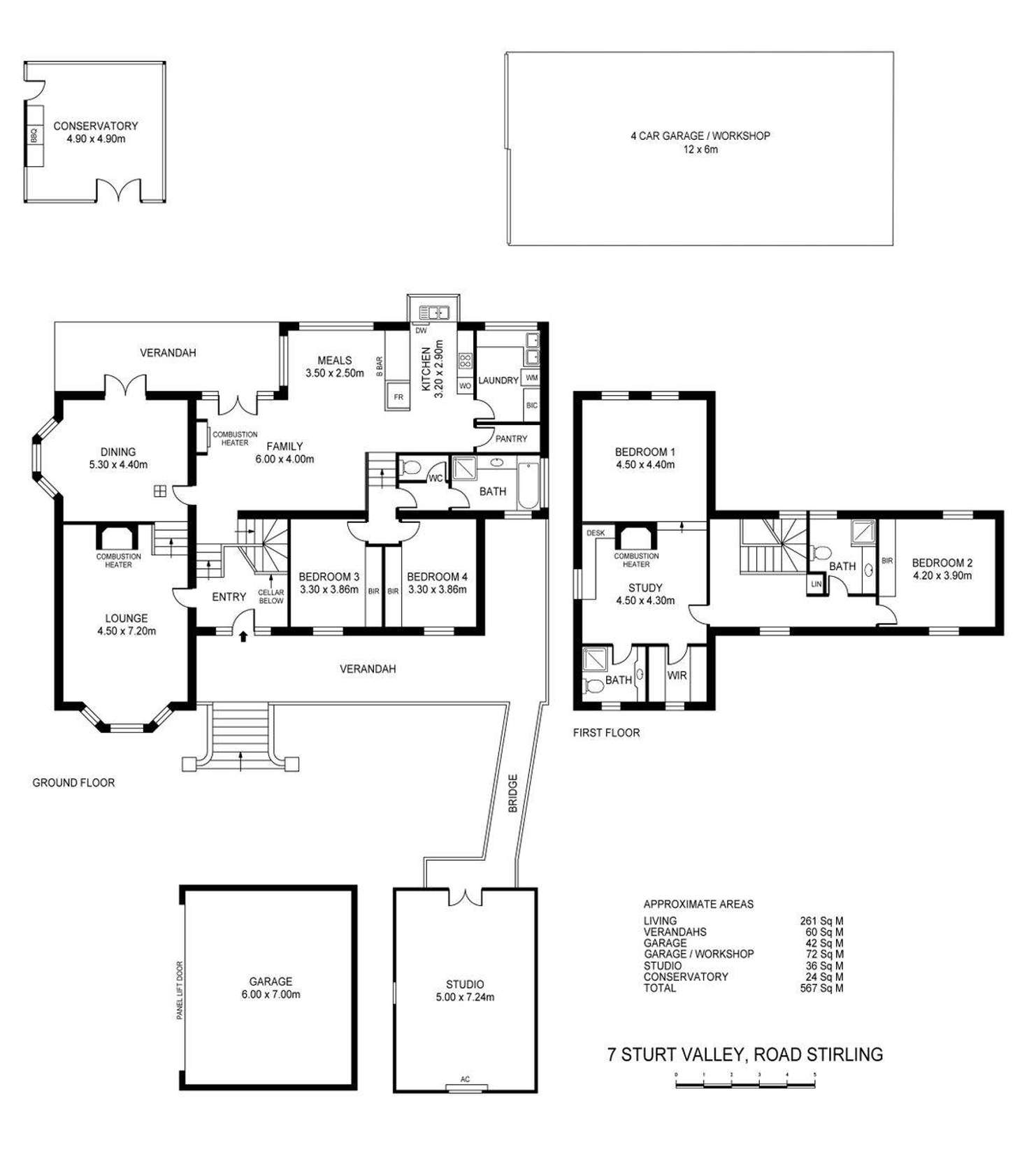 Floorplan of Homely house listing, 7 Sturt Valley Road, Stirling SA 5152