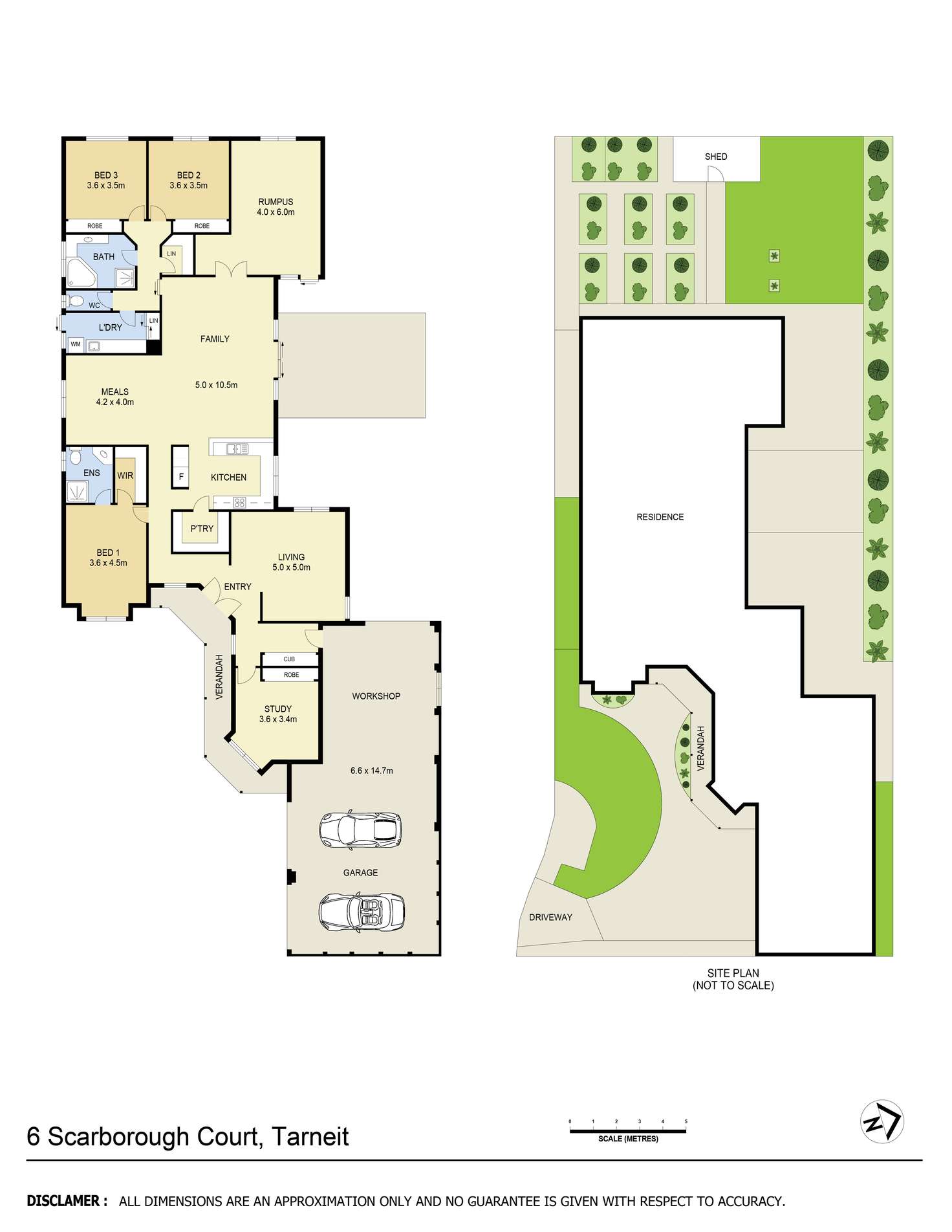 Floorplan of Homely house listing, 6 Scarborough Court, Tarneit VIC 3029