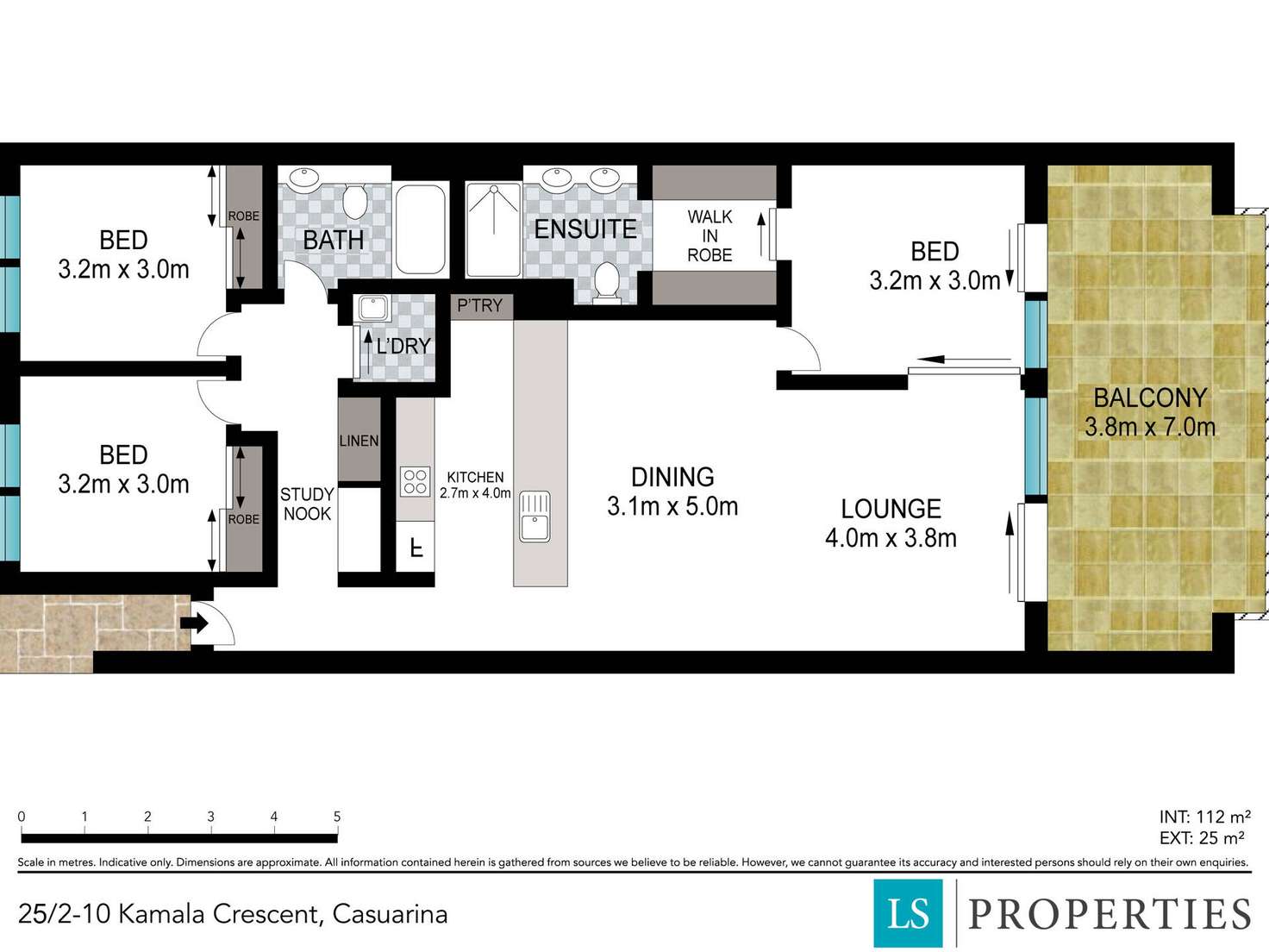 Floorplan of Homely unit listing, 25/2-10 Kamala Crescent, Casuarina NSW 2487
