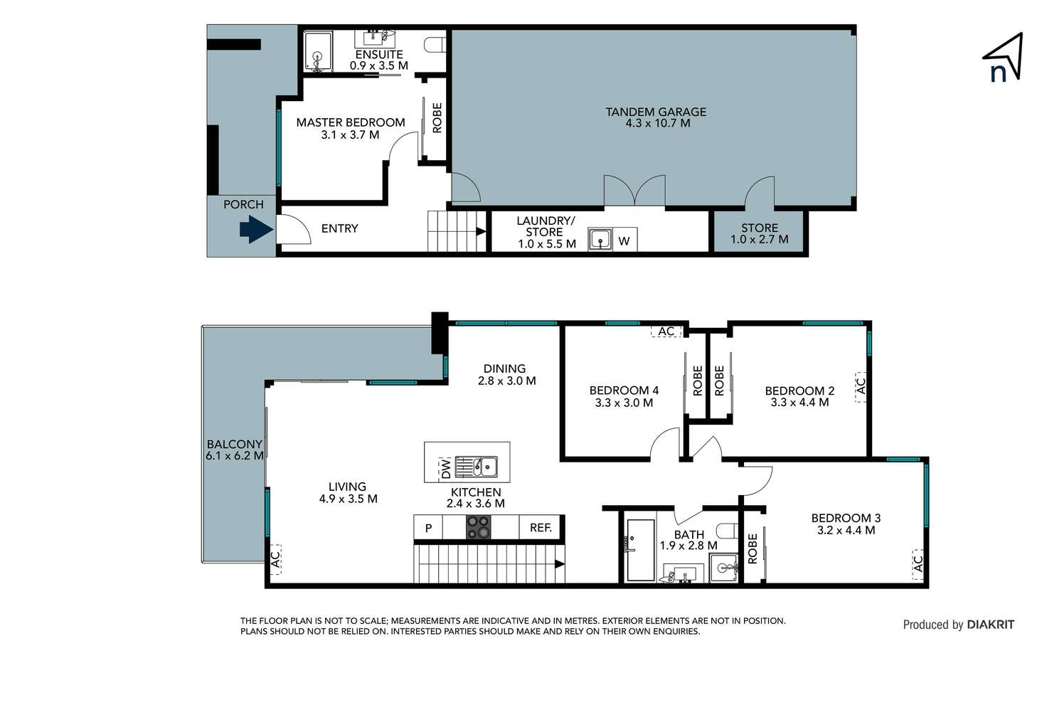 Floorplan of Homely townhouse listing, 50 Waterway Boulevard, Doreen VIC 3754