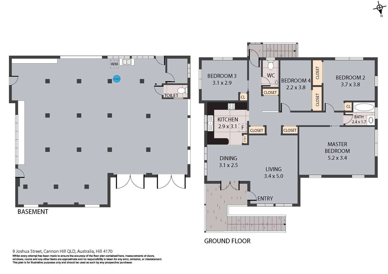 Floorplan of Homely house listing, 9 Joshua Street, Cannon Hill QLD 4170