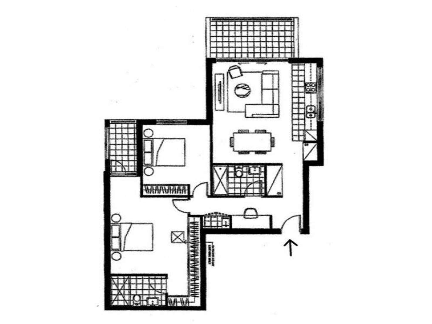 Floorplan of Homely apartment listing, 6303/1 Nield Avenue, Greenwich NSW 2065