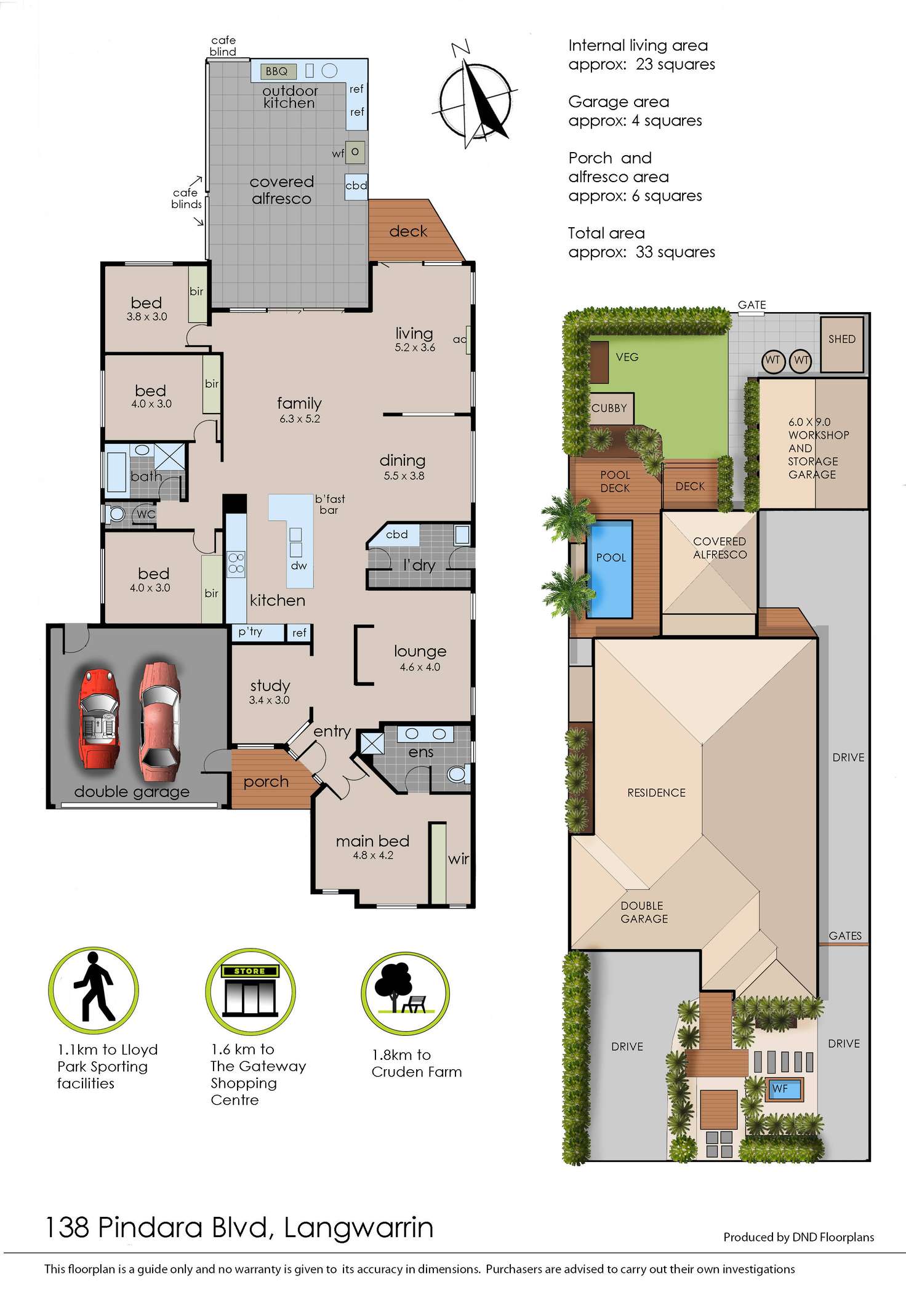 Floorplan of Homely house listing, 138 Pindara Boulevard, Langwarrin VIC 3910