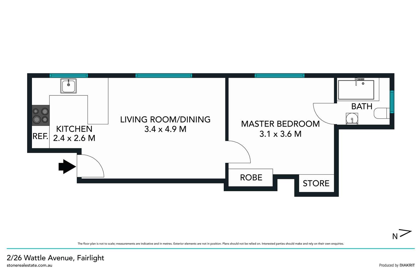 Floorplan of Homely apartment listing, 2/26 Wattle Avenue, Fairlight NSW 2094
