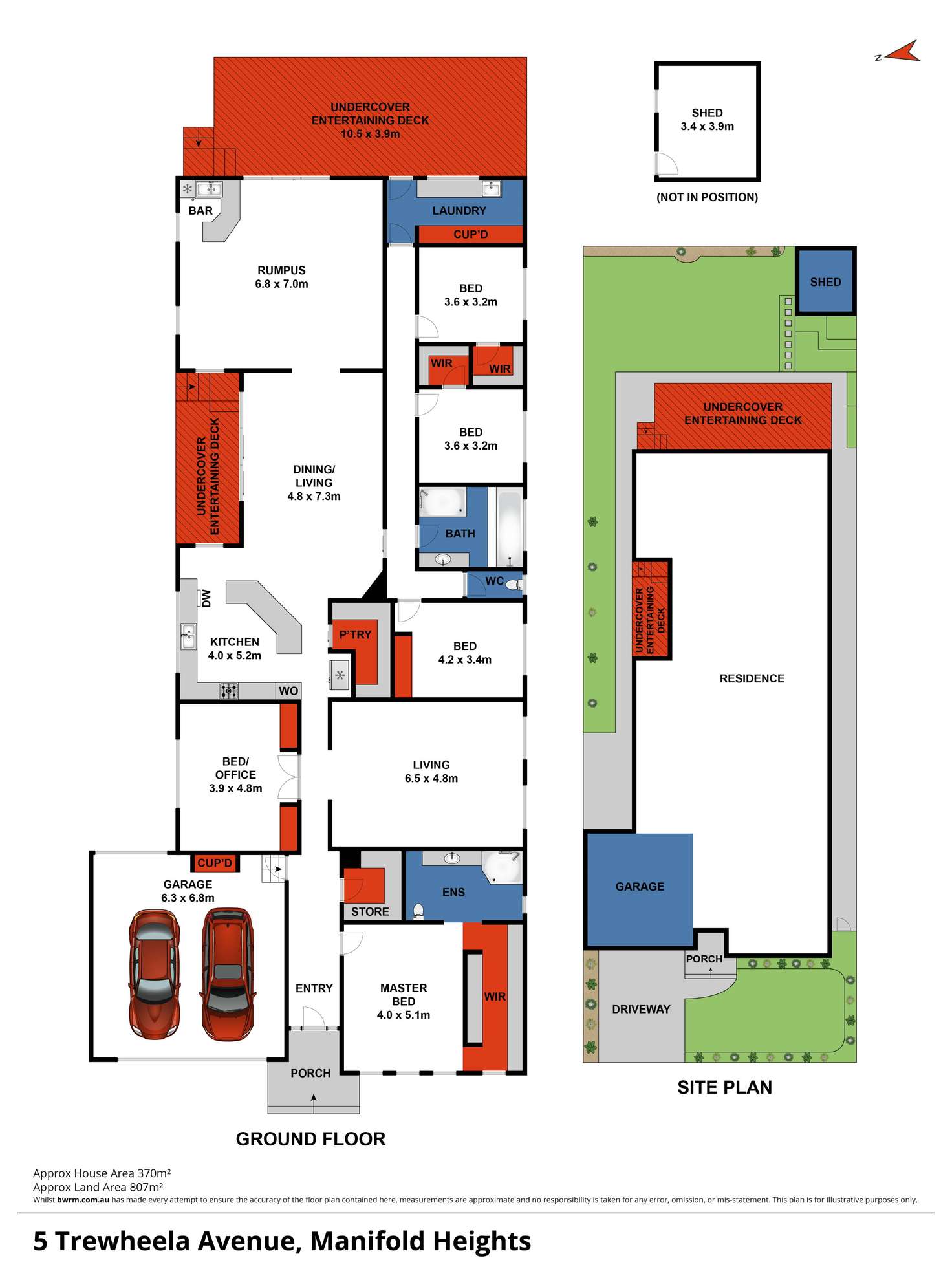 Floorplan of Homely house listing, 5 Trewheela Avenue, Manifold Heights VIC 3218
