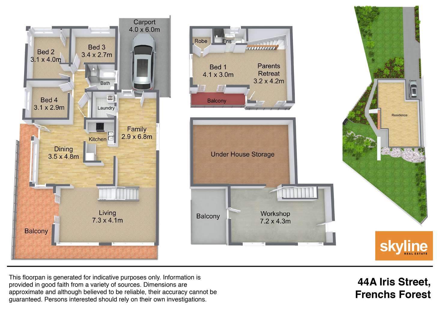 Floorplan of Homely house listing, 44a Iris Street, Frenchs Forest NSW 2086