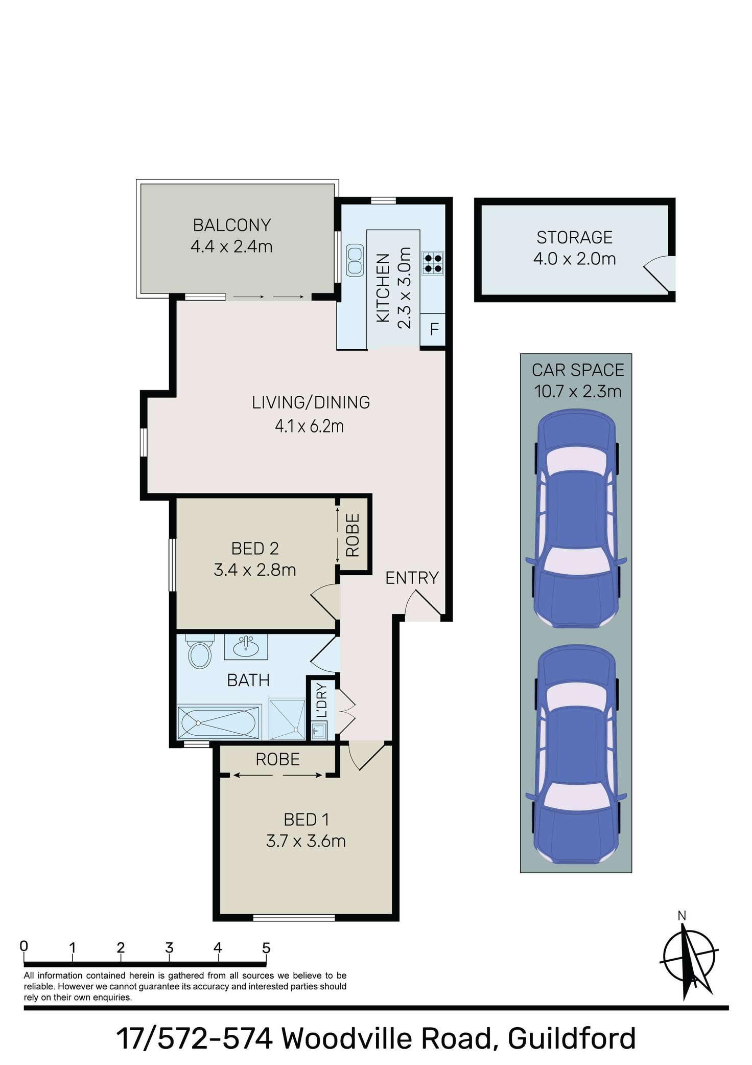 Floorplan of Homely unit listing, 17/572-574 Woodville Road, Guildford NSW 2161