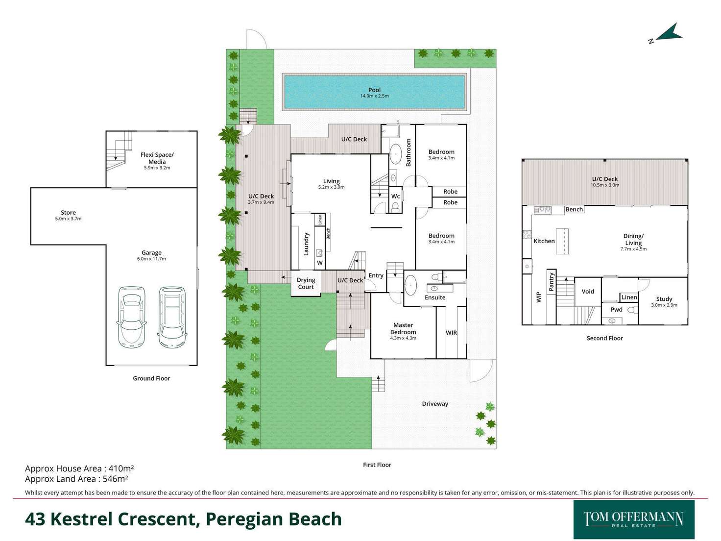 Floorplan of Homely house listing, 43 Kestrel Crescent, Peregian Beach QLD 4573