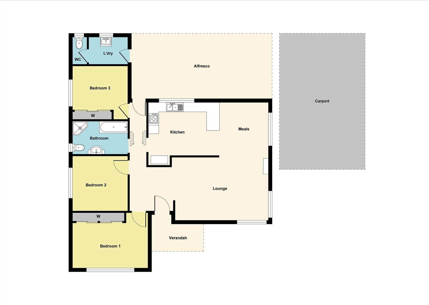 Floorplan of Homely house listing, 112 Loch Street, Maryborough VIC 3465