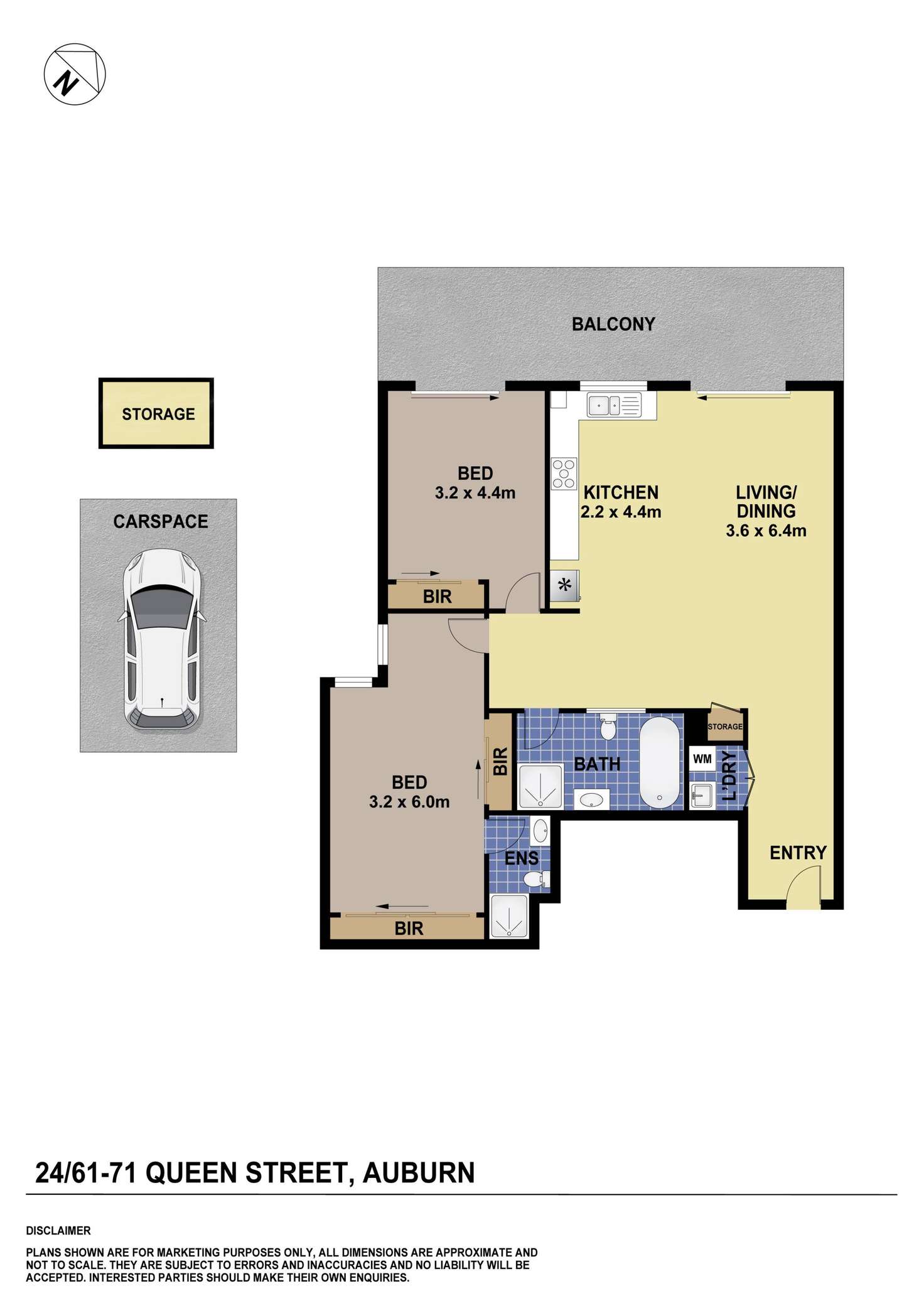 Floorplan of Homely apartment listing, 24/61-71 Queen Street, Auburn NSW 2144