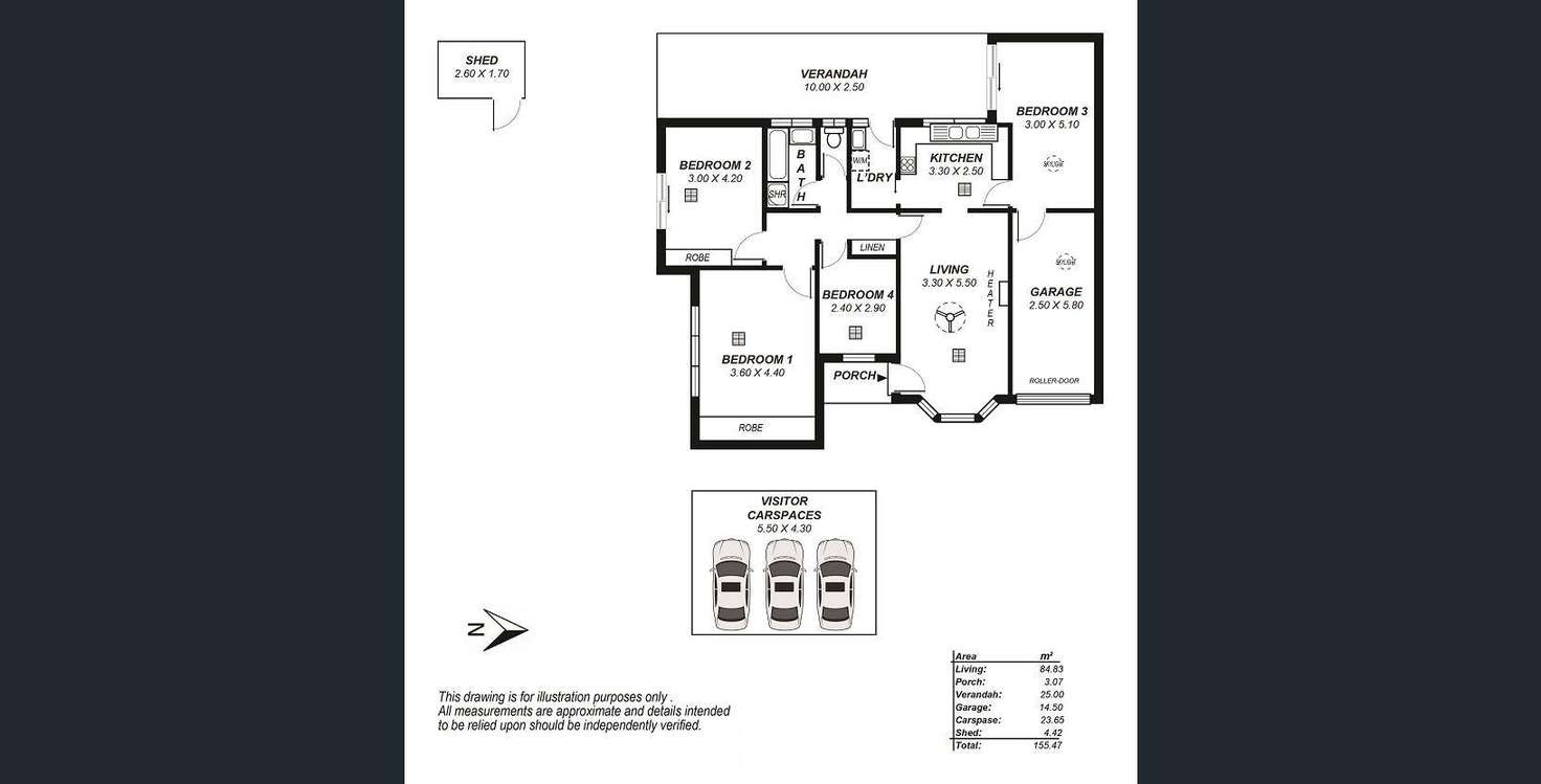 Floorplan of Homely unit listing, 3/25 Aveland Avenue, Trinity Gardens SA 5068