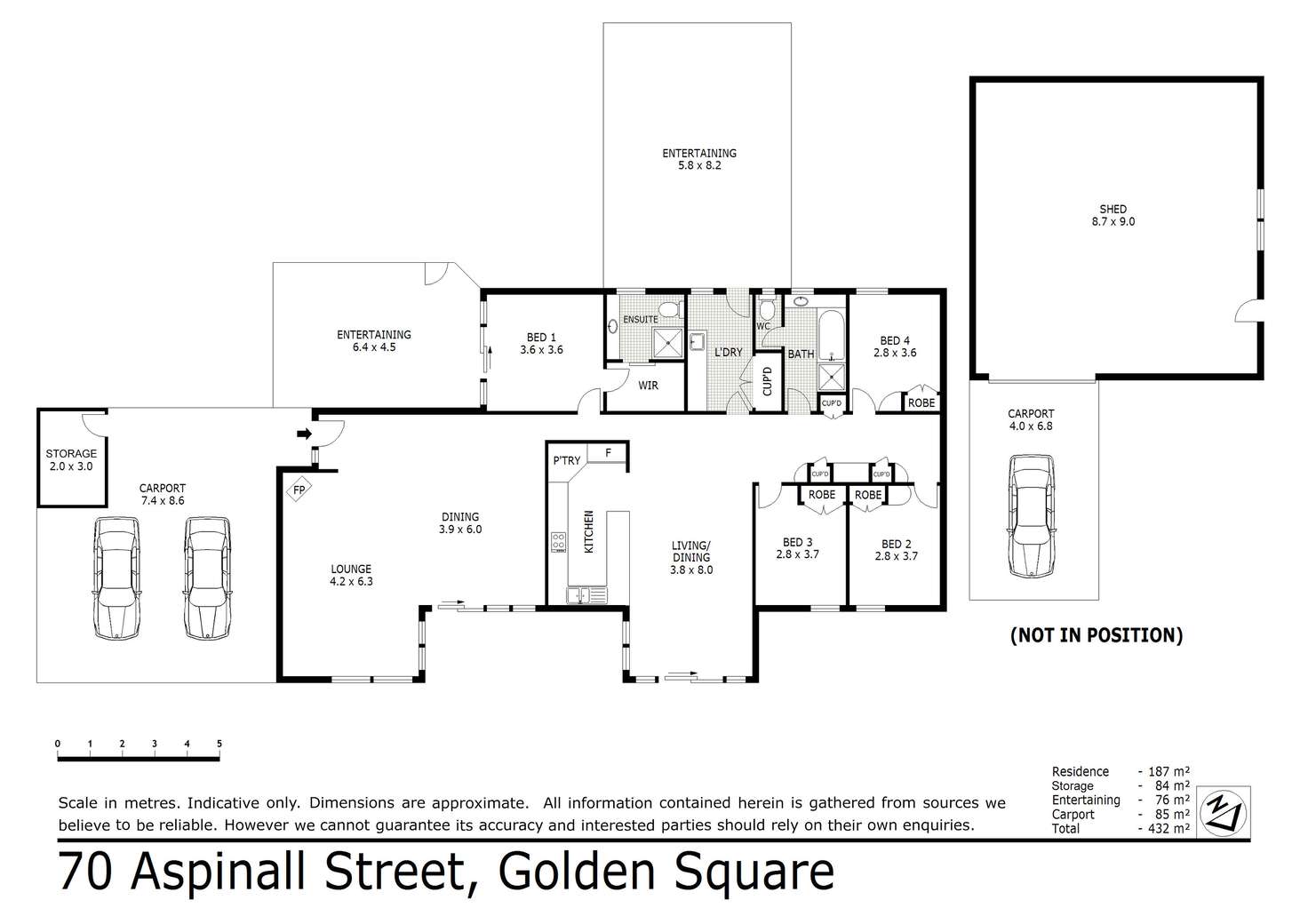 Floorplan of Homely house listing, 70 Aspinall Street, Golden Square VIC 3555