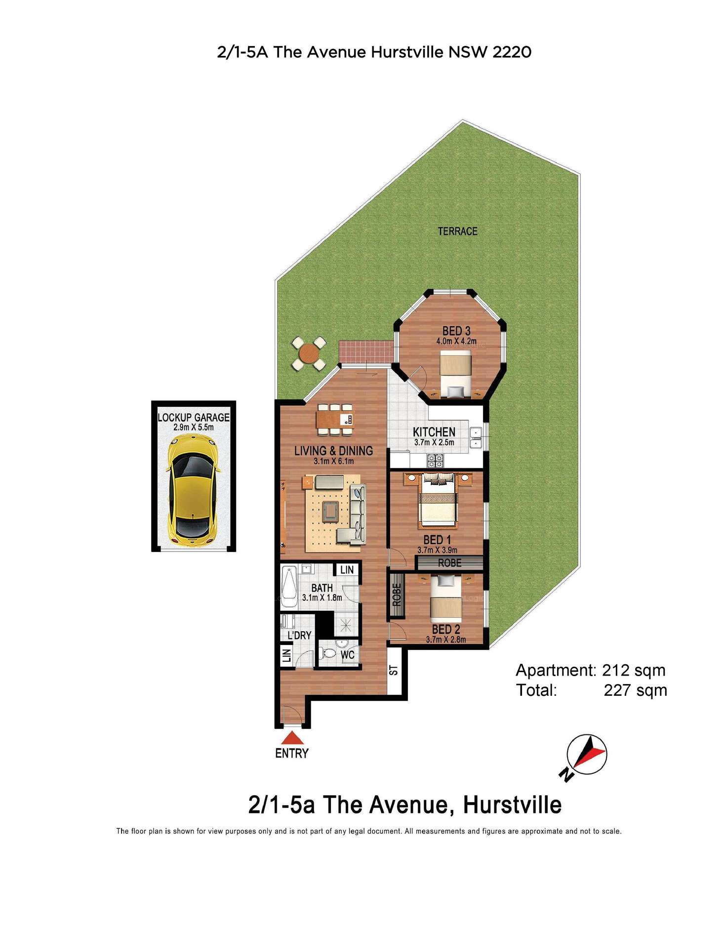 Floorplan of Homely apartment listing, 2/1-5a The Avenue, Hurstville NSW 2220