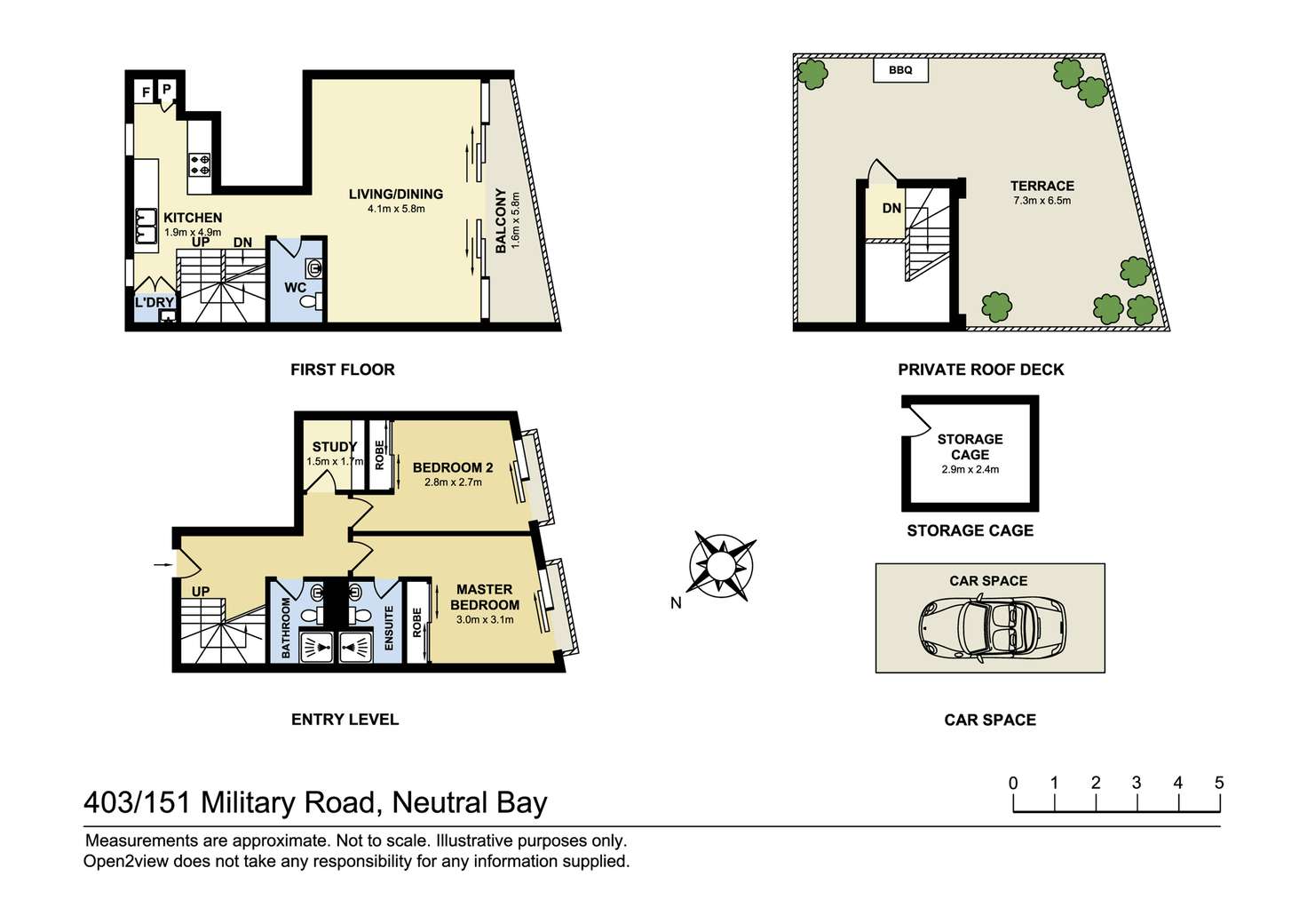 Floorplan of Homely apartment listing, 403/30 May Lane, Neutral Bay NSW 2089