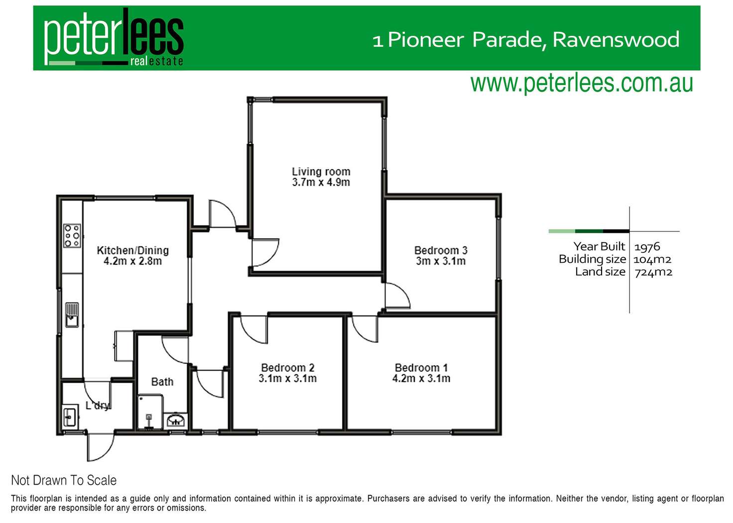 Floorplan of Homely house listing, 1 Pioneer Parade, Ravenswood TAS 7250