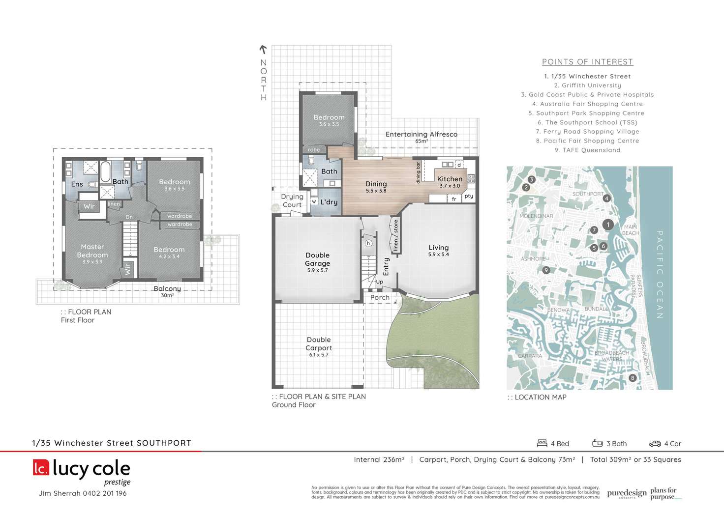 Floorplan of Homely house listing, 1/35 Winchester Street, Southport QLD 4215