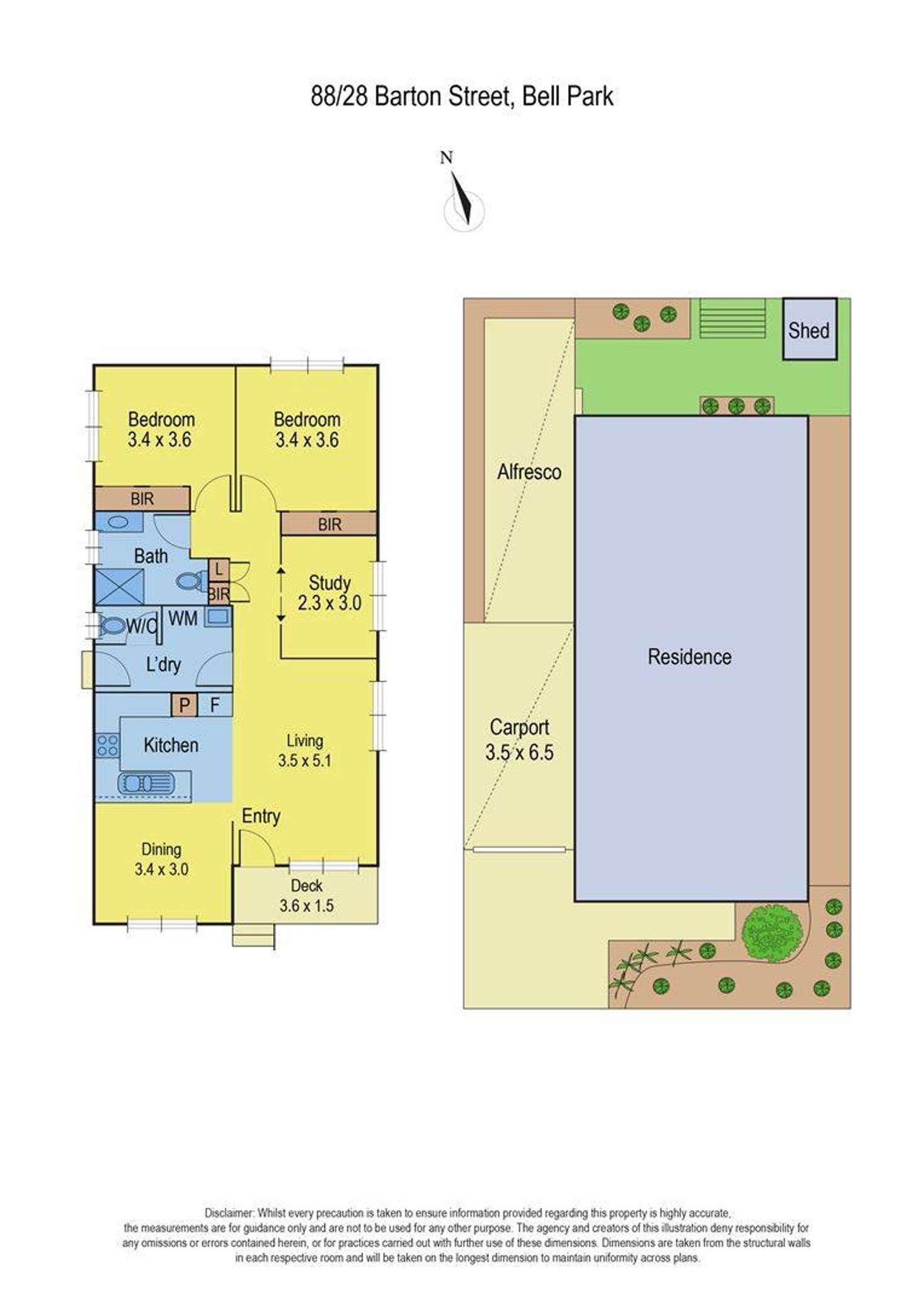 Floorplan of Homely unit listing, 88/28 Barton Street, Bell Park VIC 3215