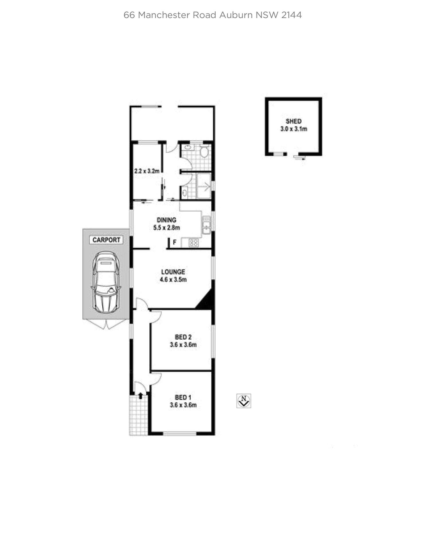 Floorplan of Homely house listing, 66 Manchester Road, Auburn NSW 2144