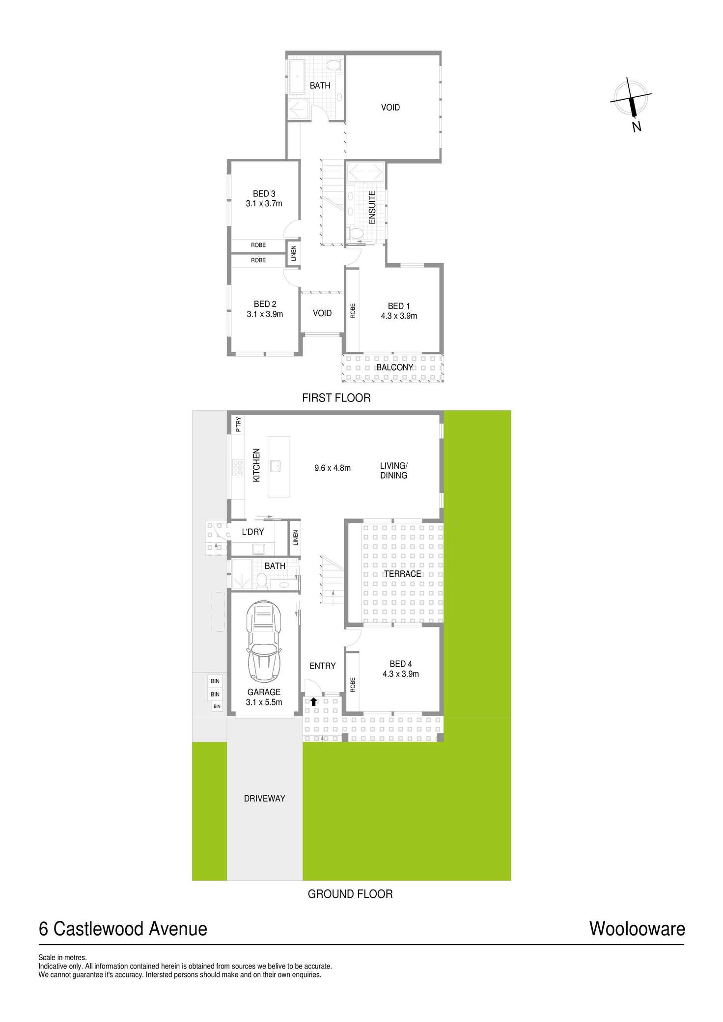 Floorplan of Homely house listing, 6 Castlewood Avenue, Woolooware NSW 2230