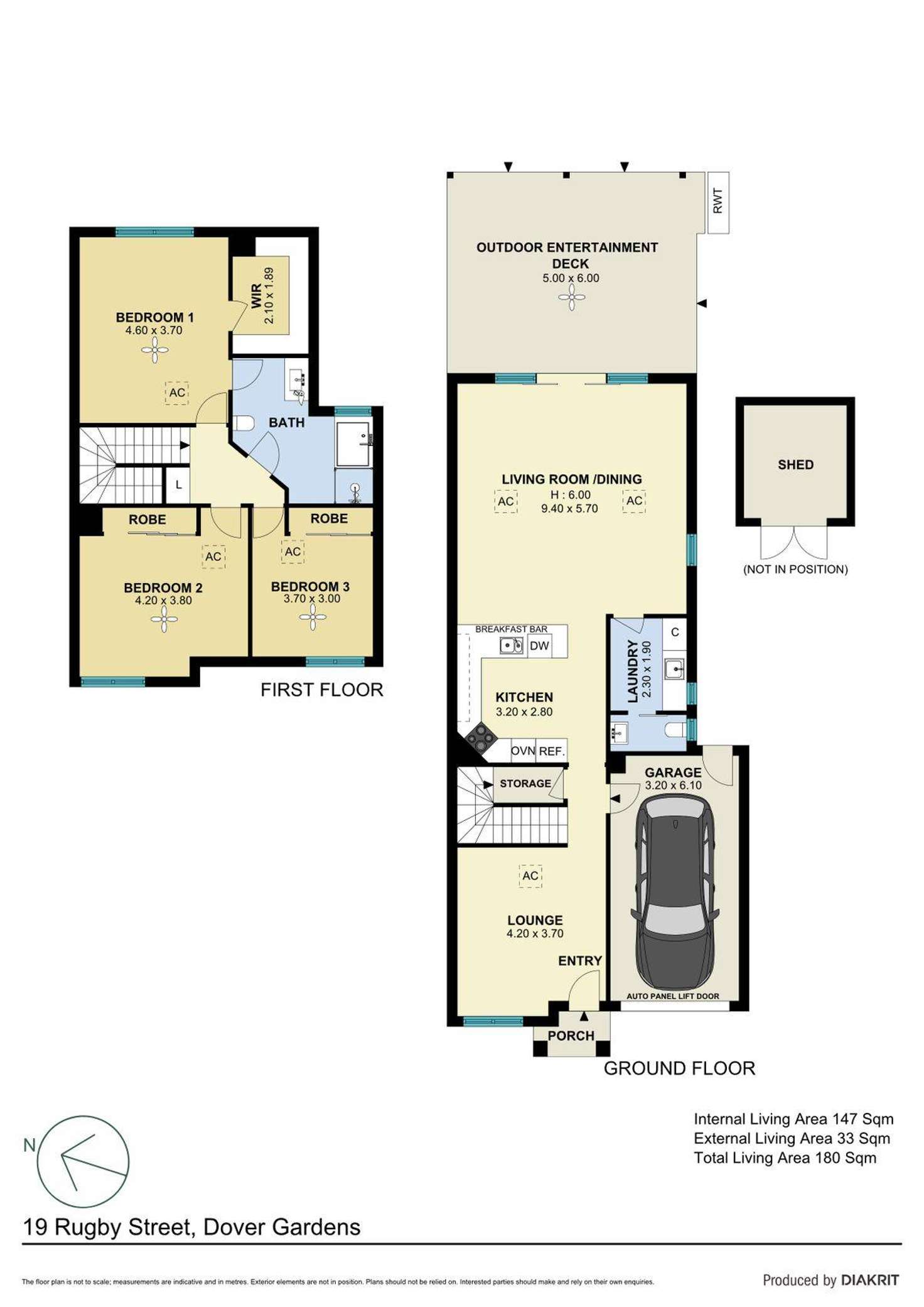 Floorplan of Homely house listing, 19 Rugby Street, Dover Gardens SA 5048