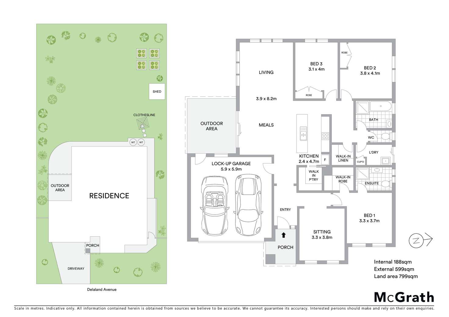 Floorplan of Homely house listing, 5 Delaland Avenue, Buninyong VIC 3357