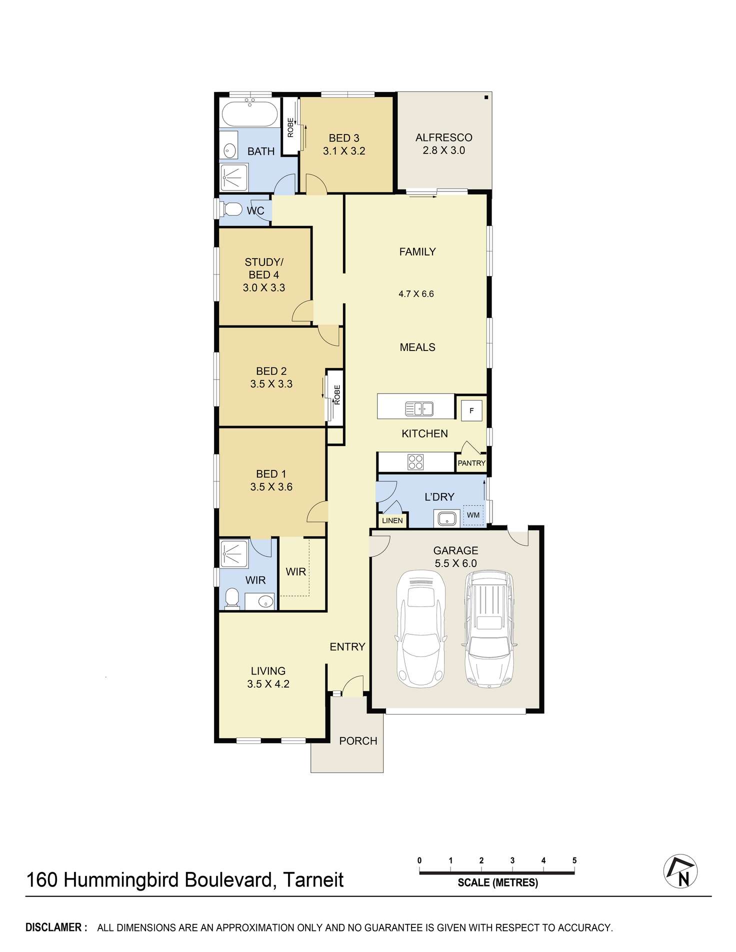 Floorplan of Homely house listing, 160 Hummingbird Boulevard, Tarneit VIC 3029