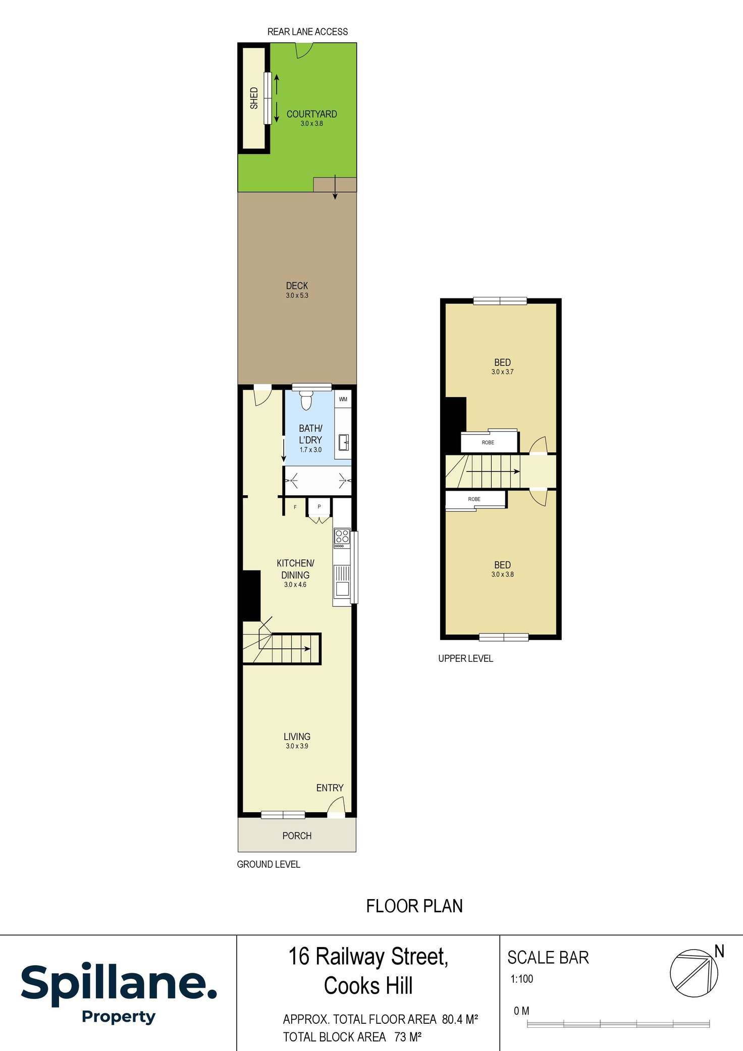 Floorplan of Homely house listing, 16 Railway Street, Cooks Hill NSW 2300