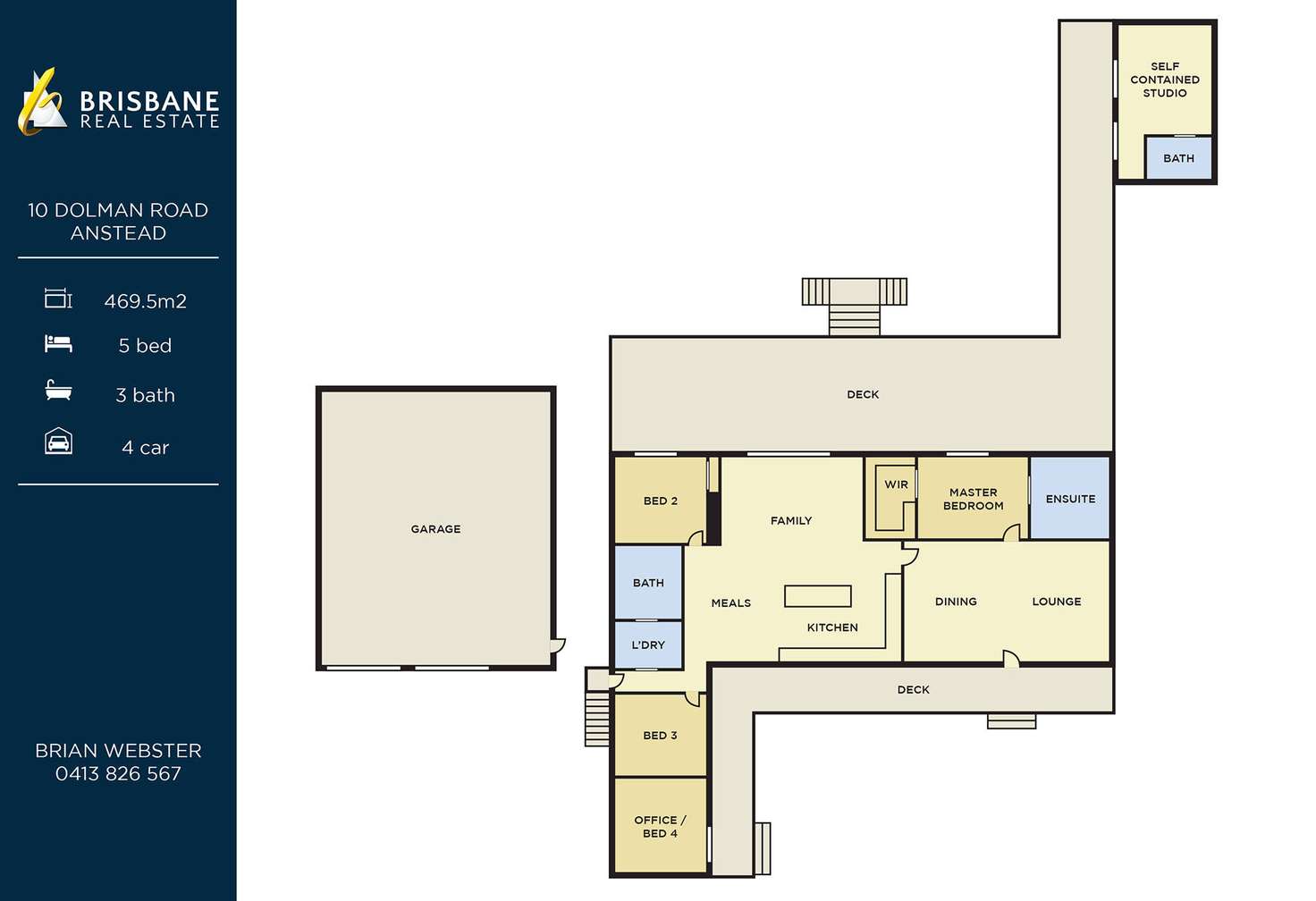 Floorplan of Homely acreageSemiRural listing, 10 Dolman Road, Anstead QLD 4070