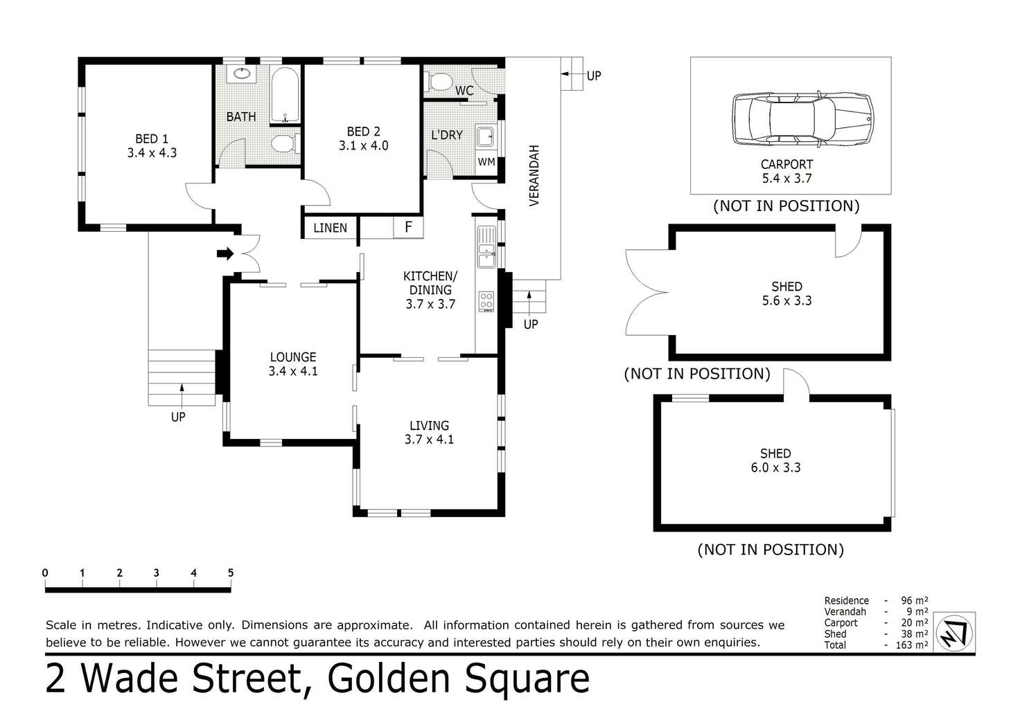 Floorplan of Homely house listing, 2 Wade Street, Golden Square VIC 3555