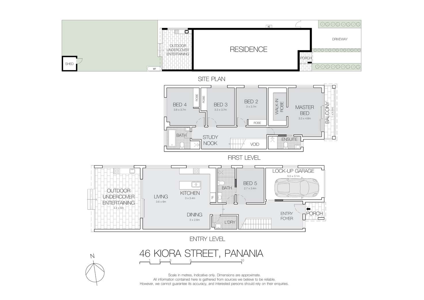 Floorplan of Homely semiDetached listing, 46 Kiora Street, Panania NSW 2213