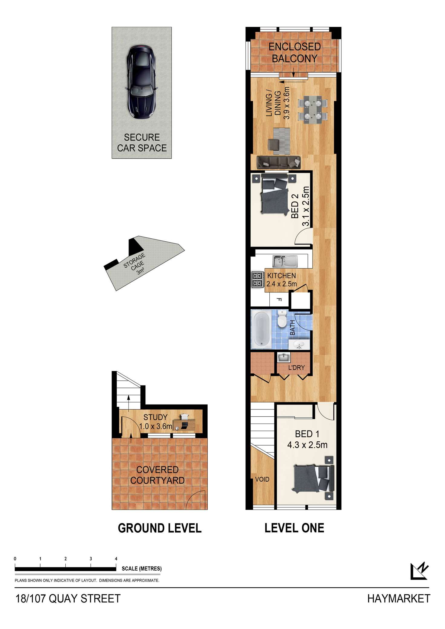 Floorplan of Homely apartment listing, 18/107 Quay Street, Haymarket NSW 2000
