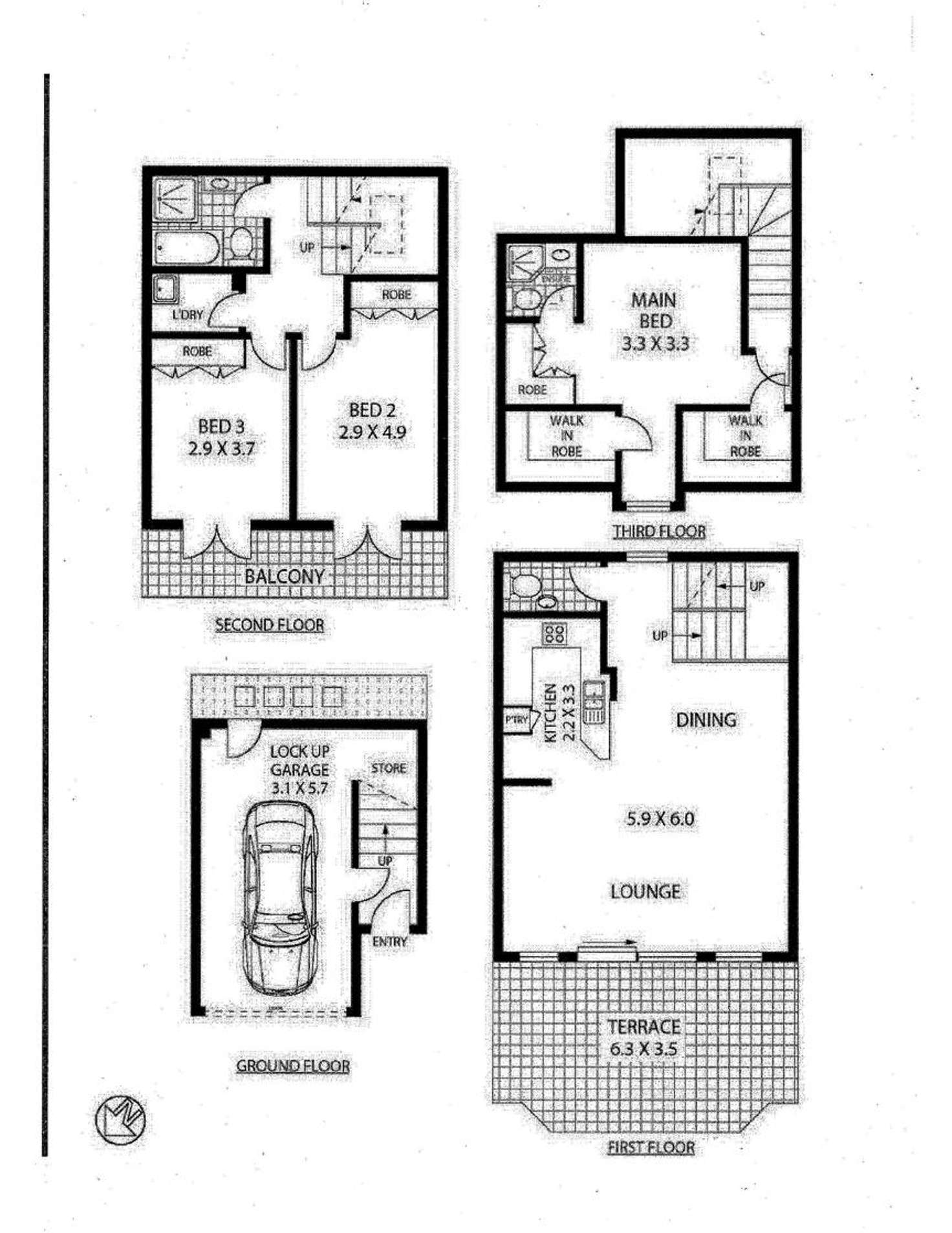 Floorplan of Homely apartment listing, 4/29-31 Church Street, Camperdown NSW 2050