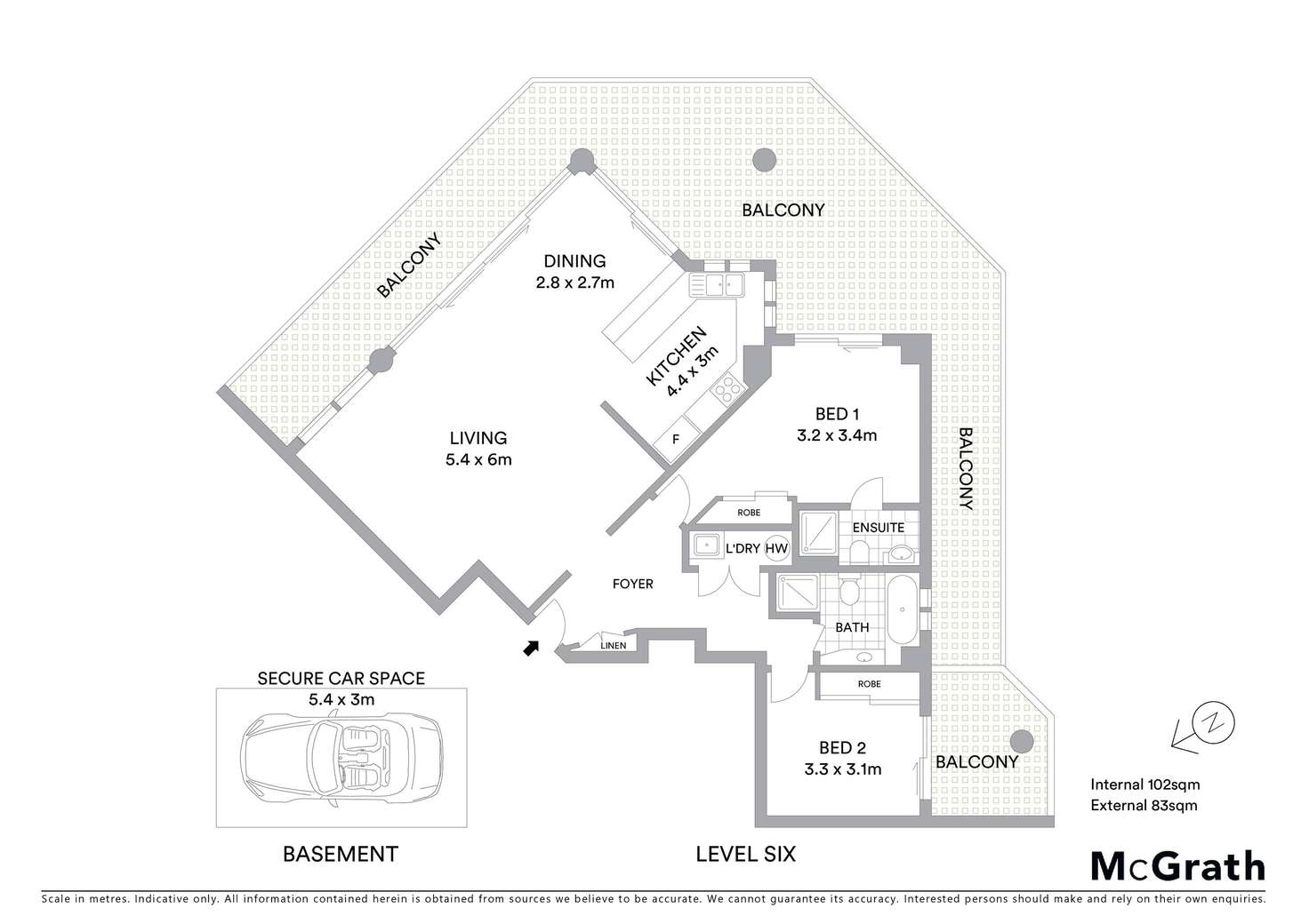 Floorplan of Homely apartment listing, 604/18 Dening Street, The Entrance NSW 2261
