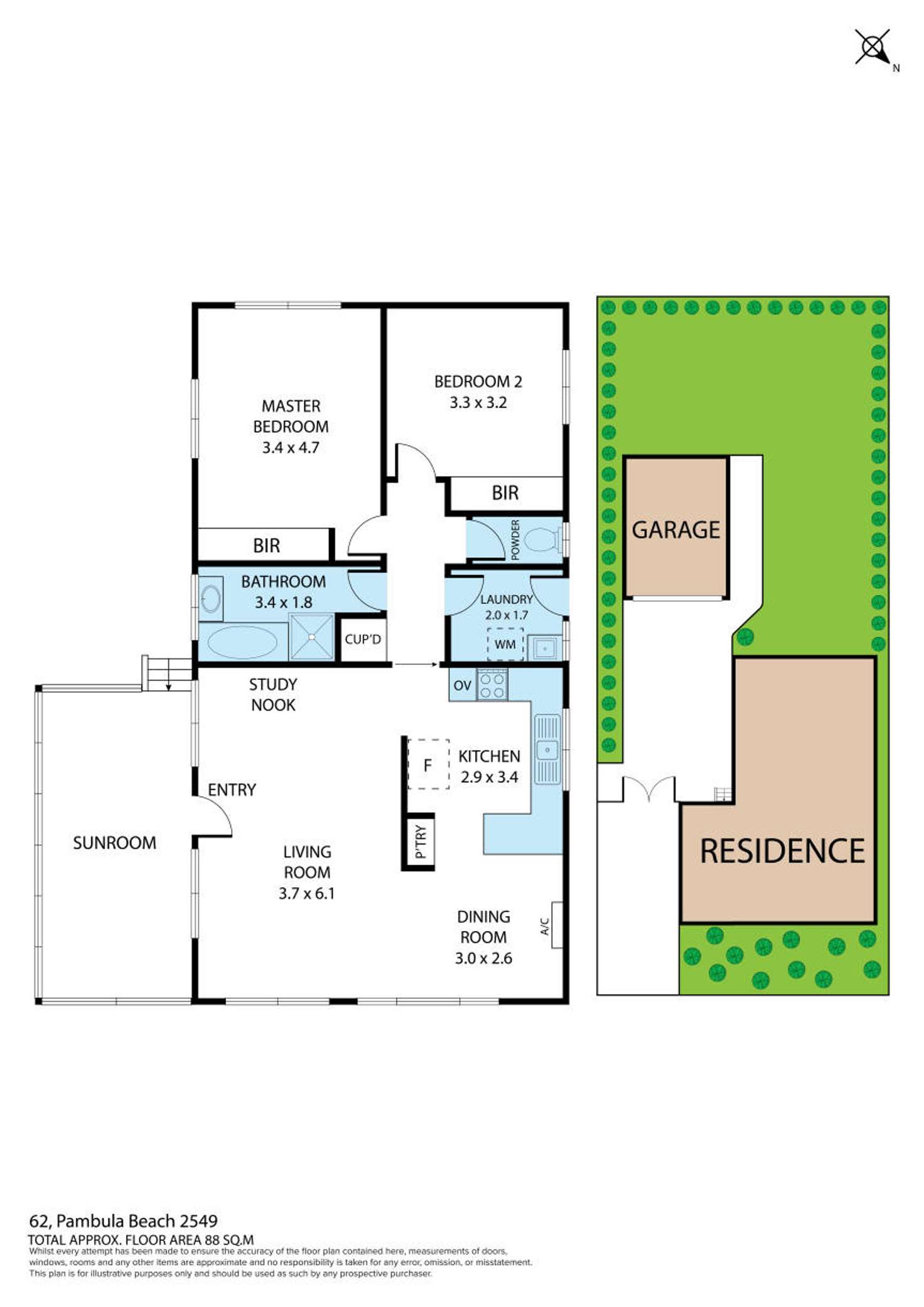 Floorplan of Homely house listing, 62 Pambula Beach Road, Pambula Beach NSW 2549