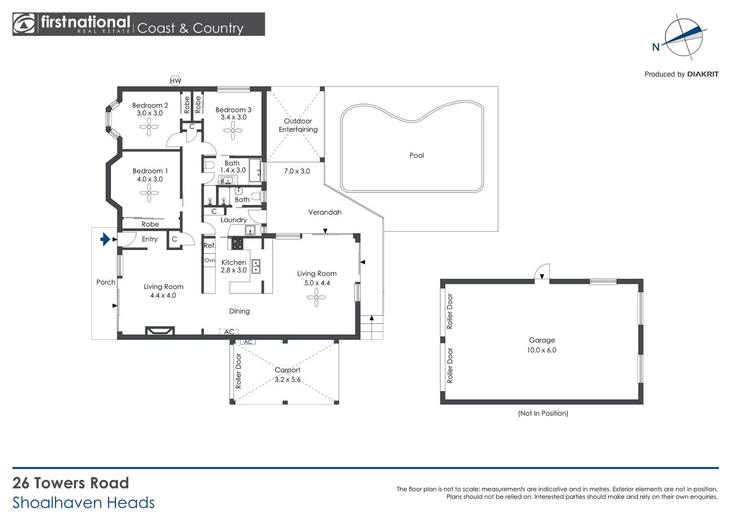 Floorplan of Homely house listing, 26 Towers Road, Shoalhaven Heads NSW 2535