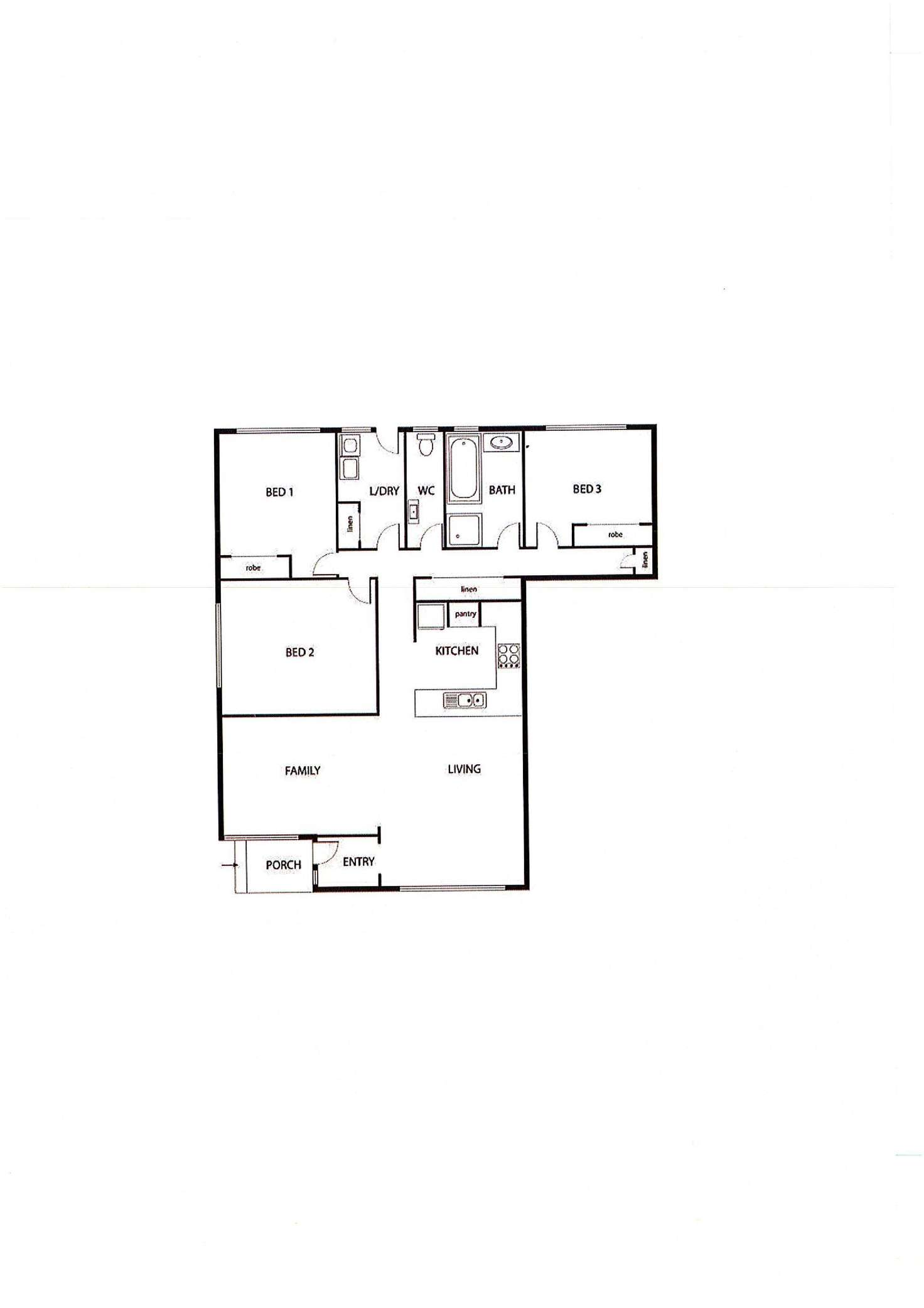 Floorplan of Homely townhouse listing, 3/23 Comas Grove, Thornbury VIC 3071