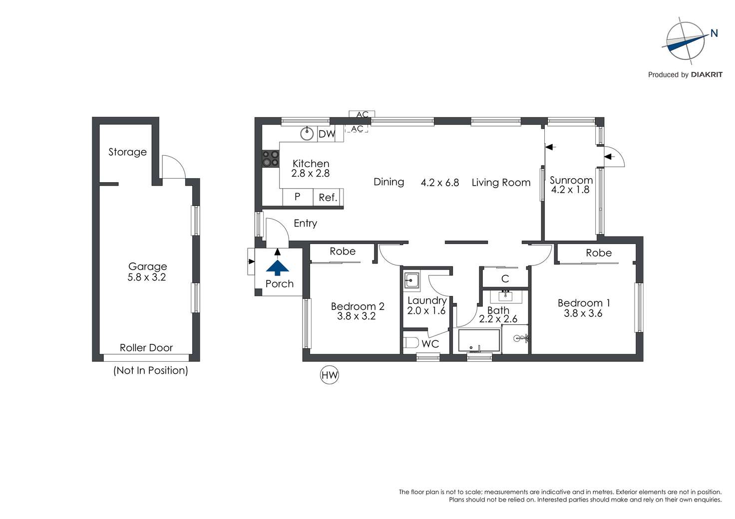 Floorplan of Homely villa listing, 2/131 Scott Street, Shoalhaven Heads NSW 2535