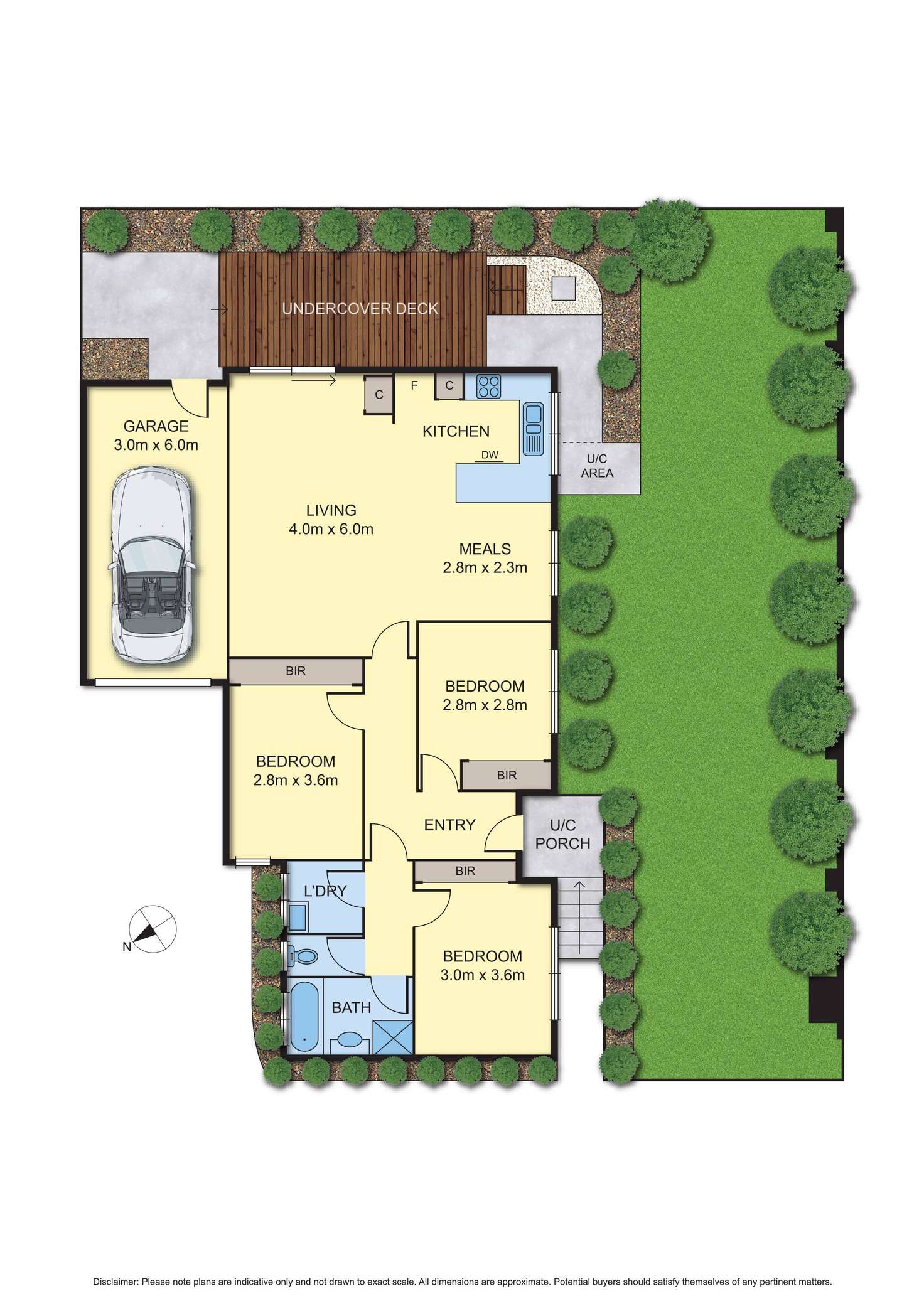 Floorplan of Homely unit listing, 1/64 Purinuan Road, Reservoir VIC 3073