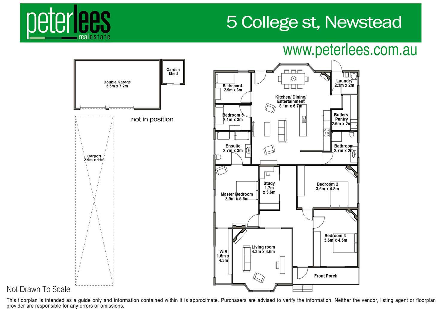 Floorplan of Homely house listing, 5 College Street, Newstead TAS 7250