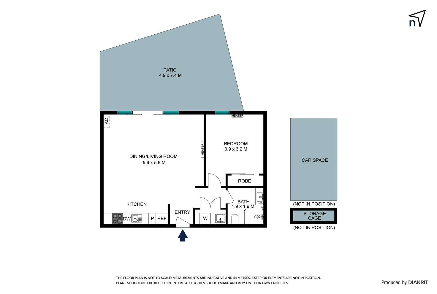 Floorplan of Homely apartment listing, 2/44 Ormond Boulevard, Bundoora VIC 3083