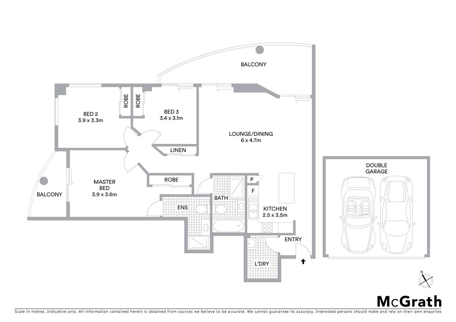 Floorplan of Homely unit listing, 702/91B Bridge Road, Westmead NSW 2145